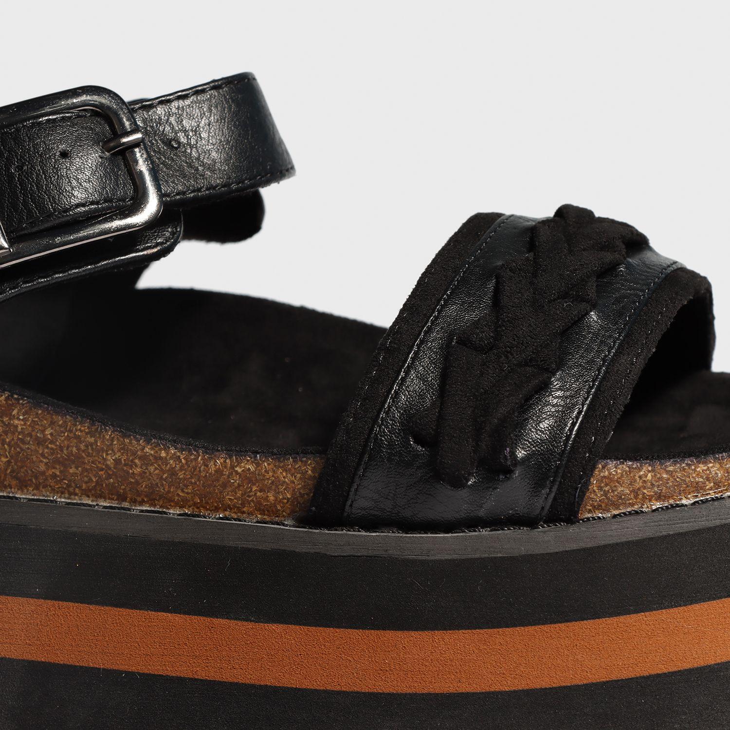 Sandalia Plataforma Negra Mujer 15264 Gotta-4