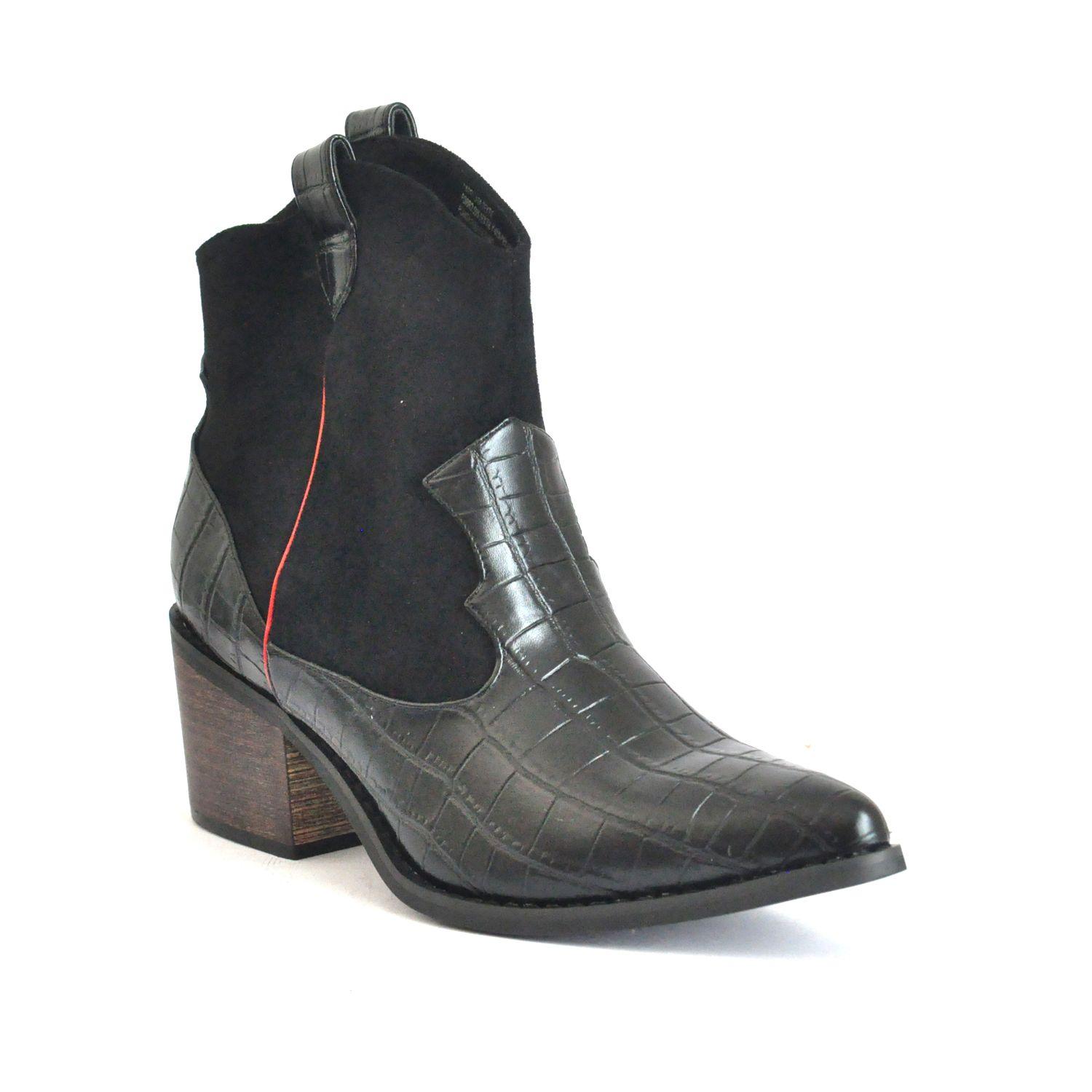 Botín Negro Mujer C7306 Gotta-2
