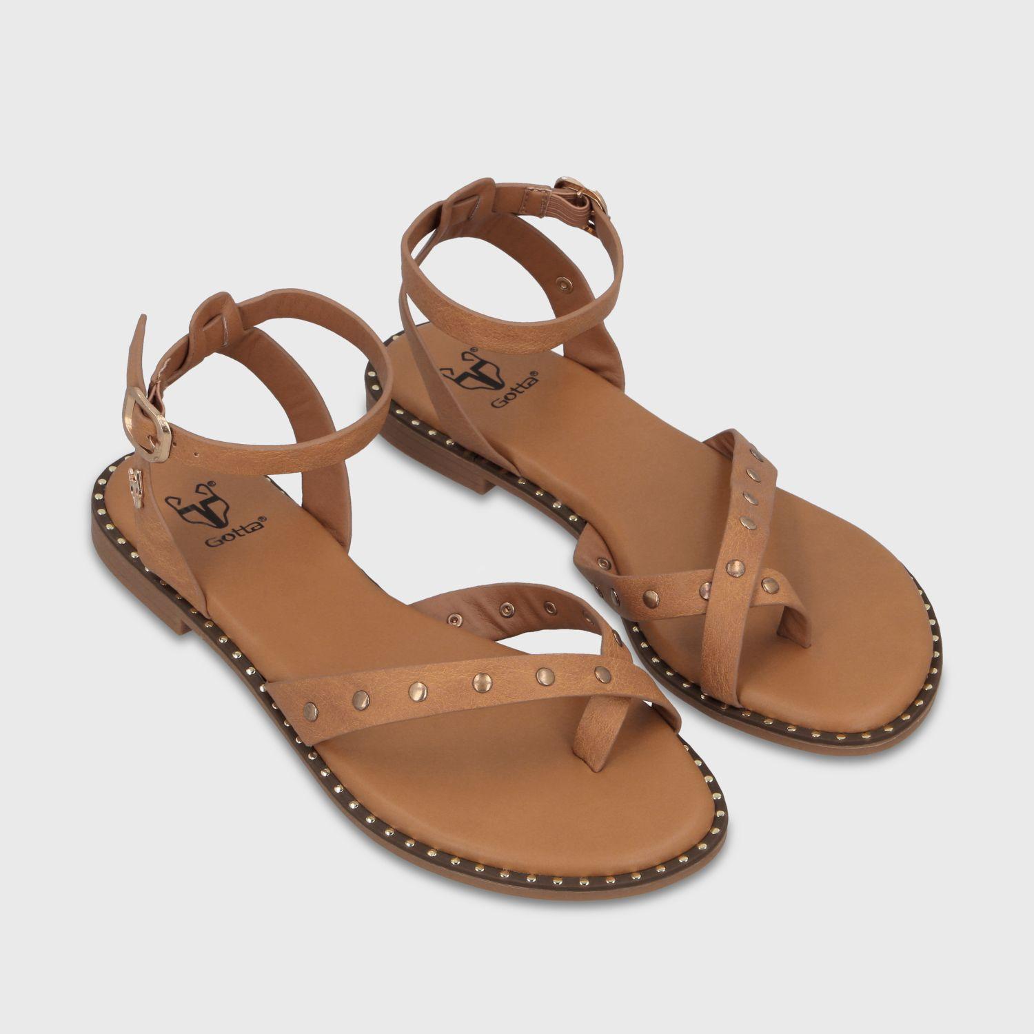 Sandalia Camel Mujer 64140 Gotta-2