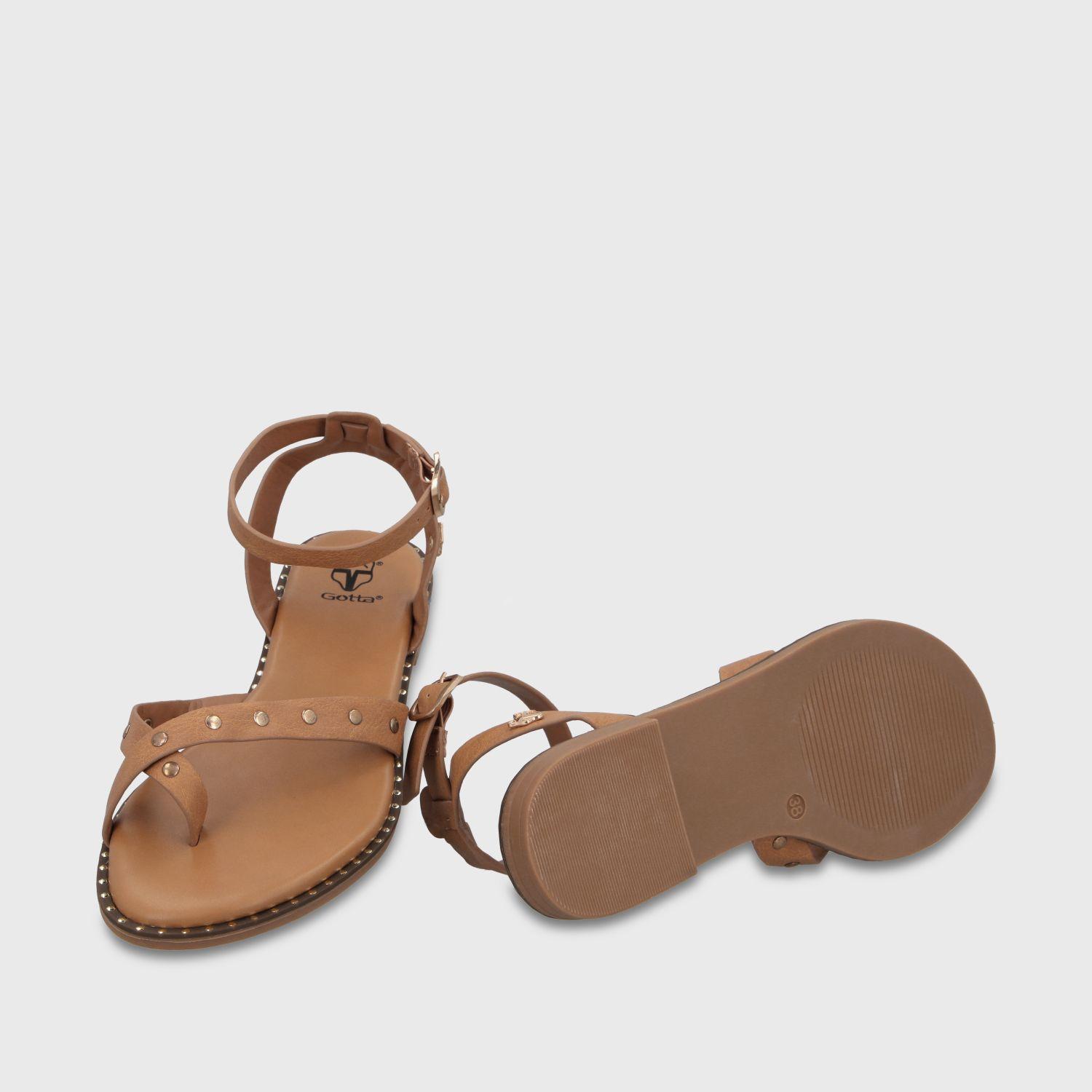 Sandalia Camel Mujer 64140 Gotta-6