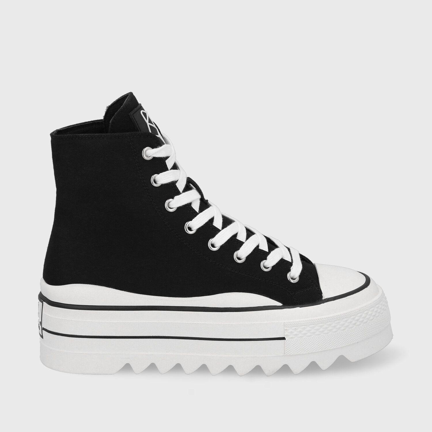 Zapatilla Plataforma Negra Mujer 33742 Gotta-0