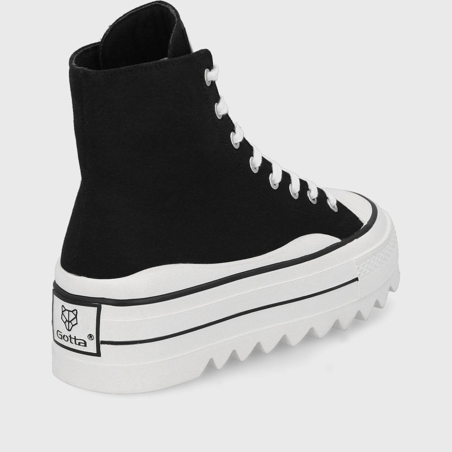 Zapatilla Plataforma Negra Mujer 33742 Gotta-4