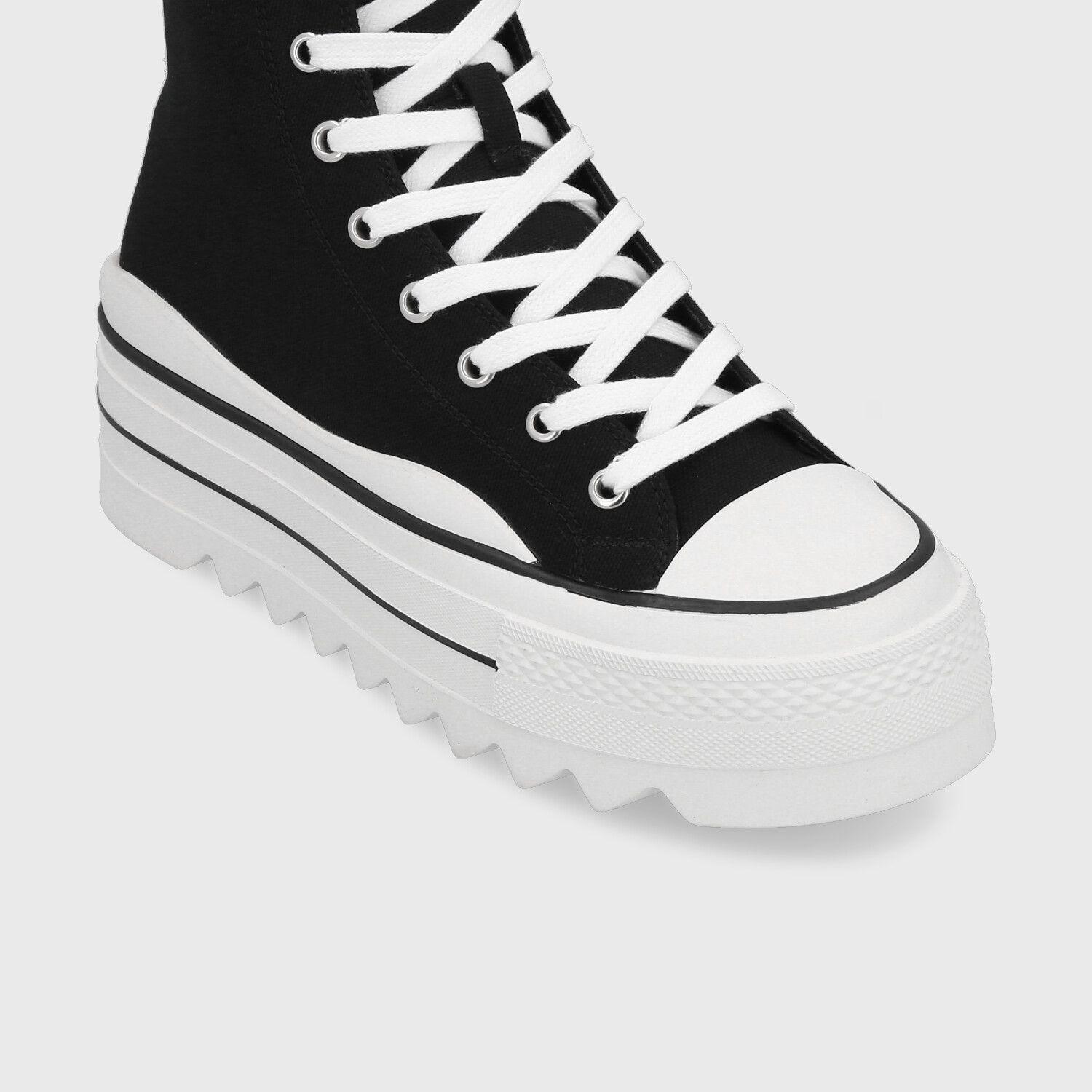 Zapatilla Plataforma Negra Mujer 33742 Gotta-5