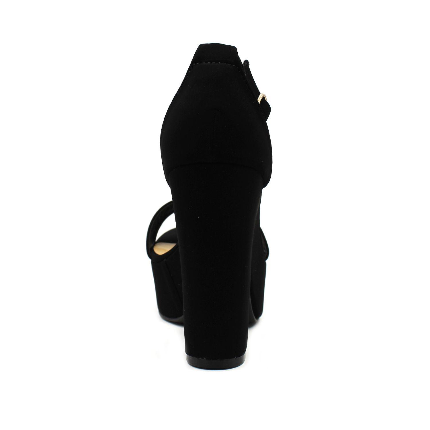 Sandalia Taco Negra Mujer 96107 Gotta-4