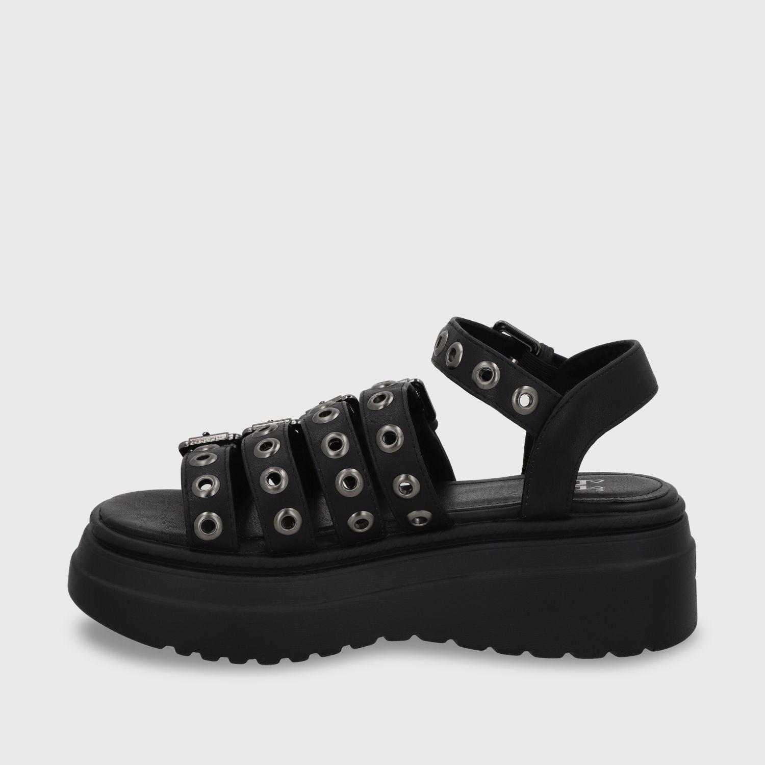 Sandalia Plataforma Negro Mujer 55920 Gotta-3