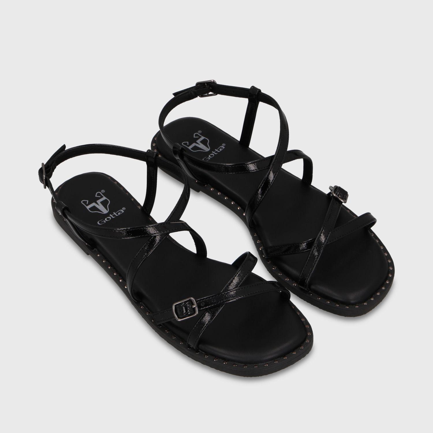 Sandalia Negra Mujer 64130 Gotta-2