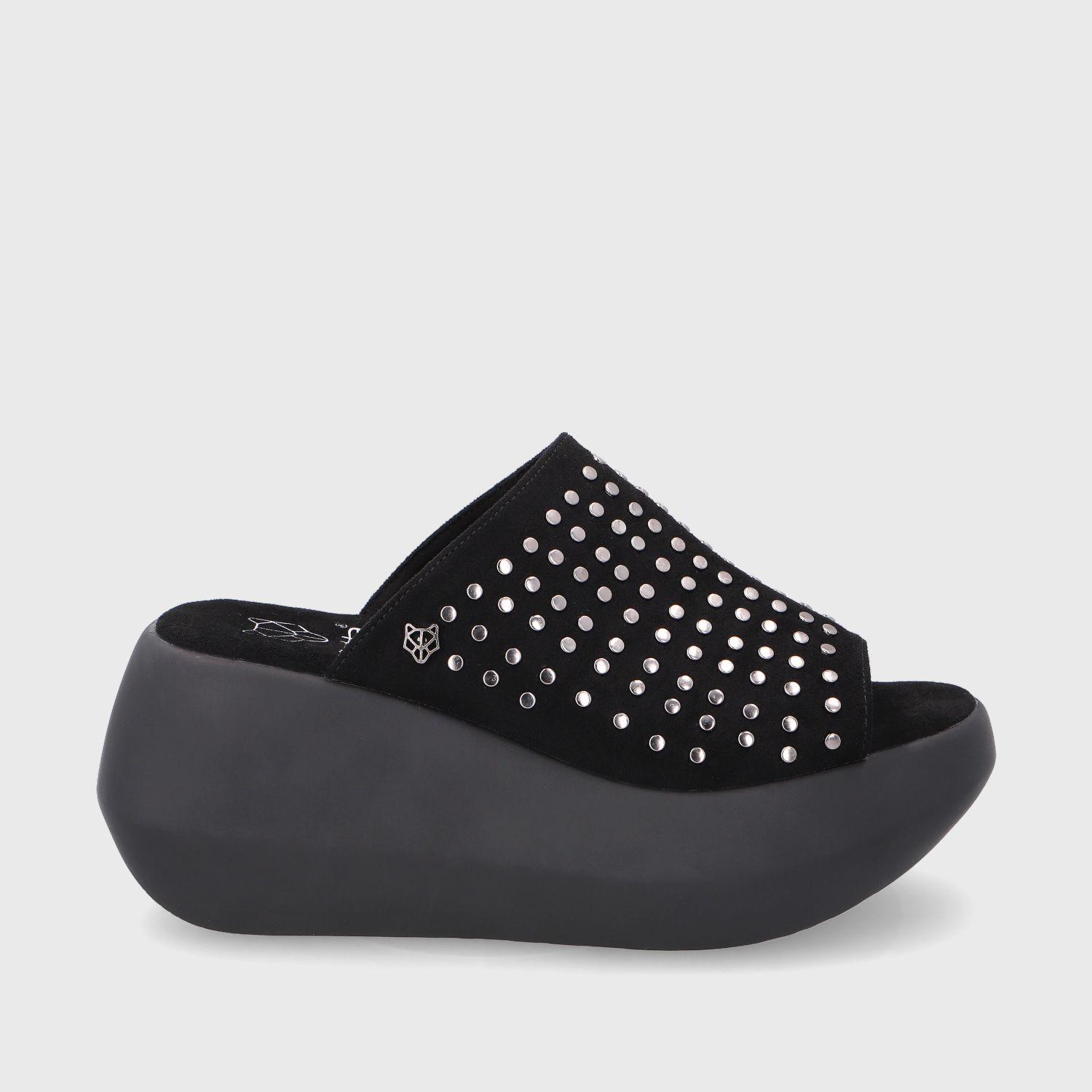 Sandalia Plataforma Negra Mujer 35231 Gotta-0