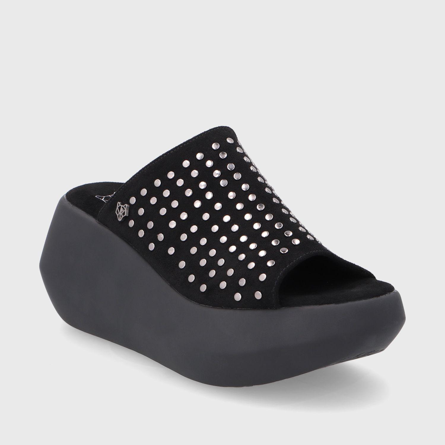 Sandalia Plataforma Negra Mujer 35231 Gotta-1