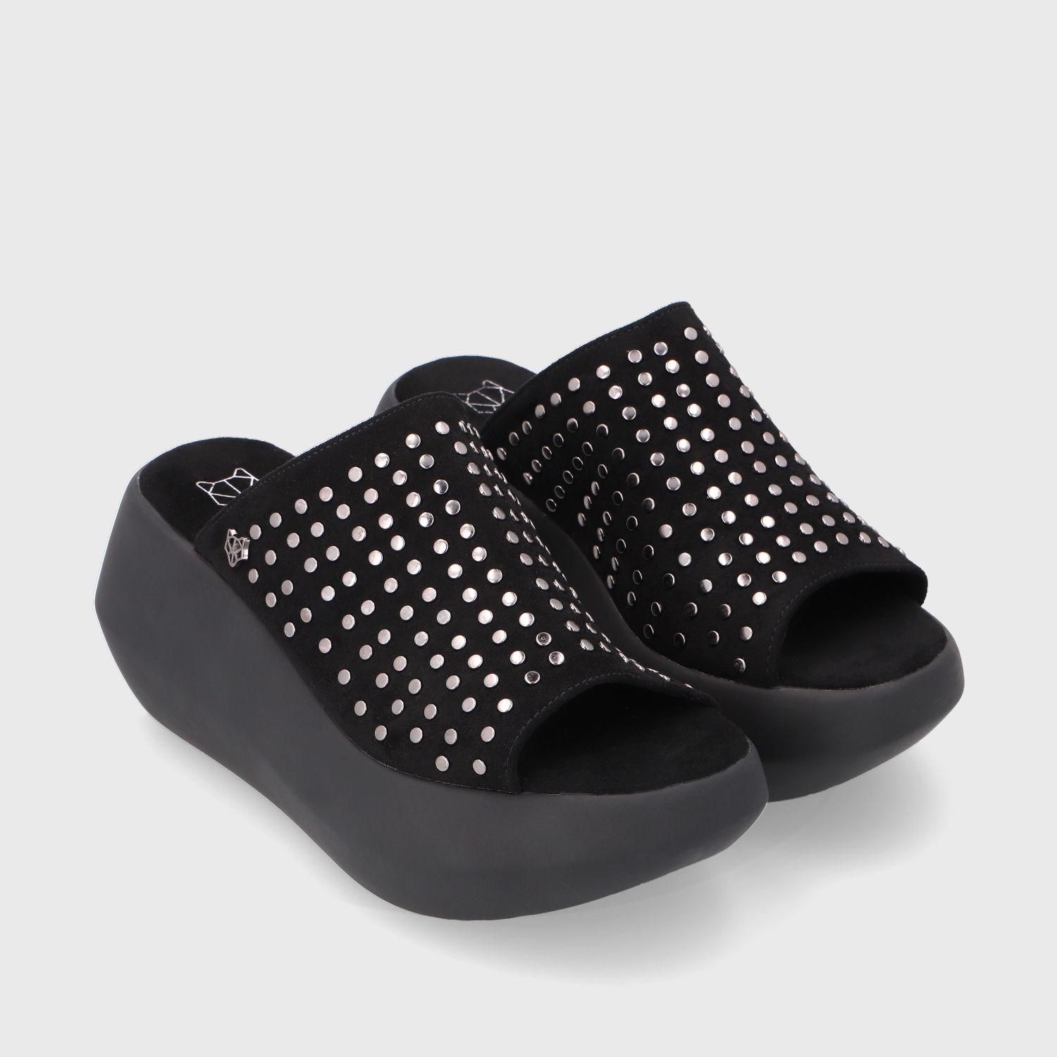 Sandalia Plataforma Negra Mujer 35231 Gotta-2