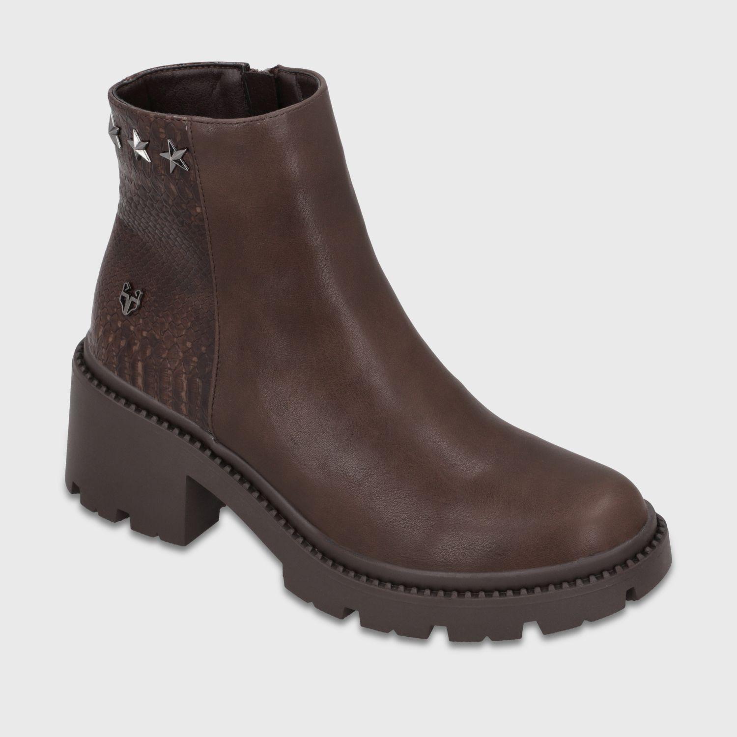Botin Plataforma Café Mujer 457442 Gotta-1
