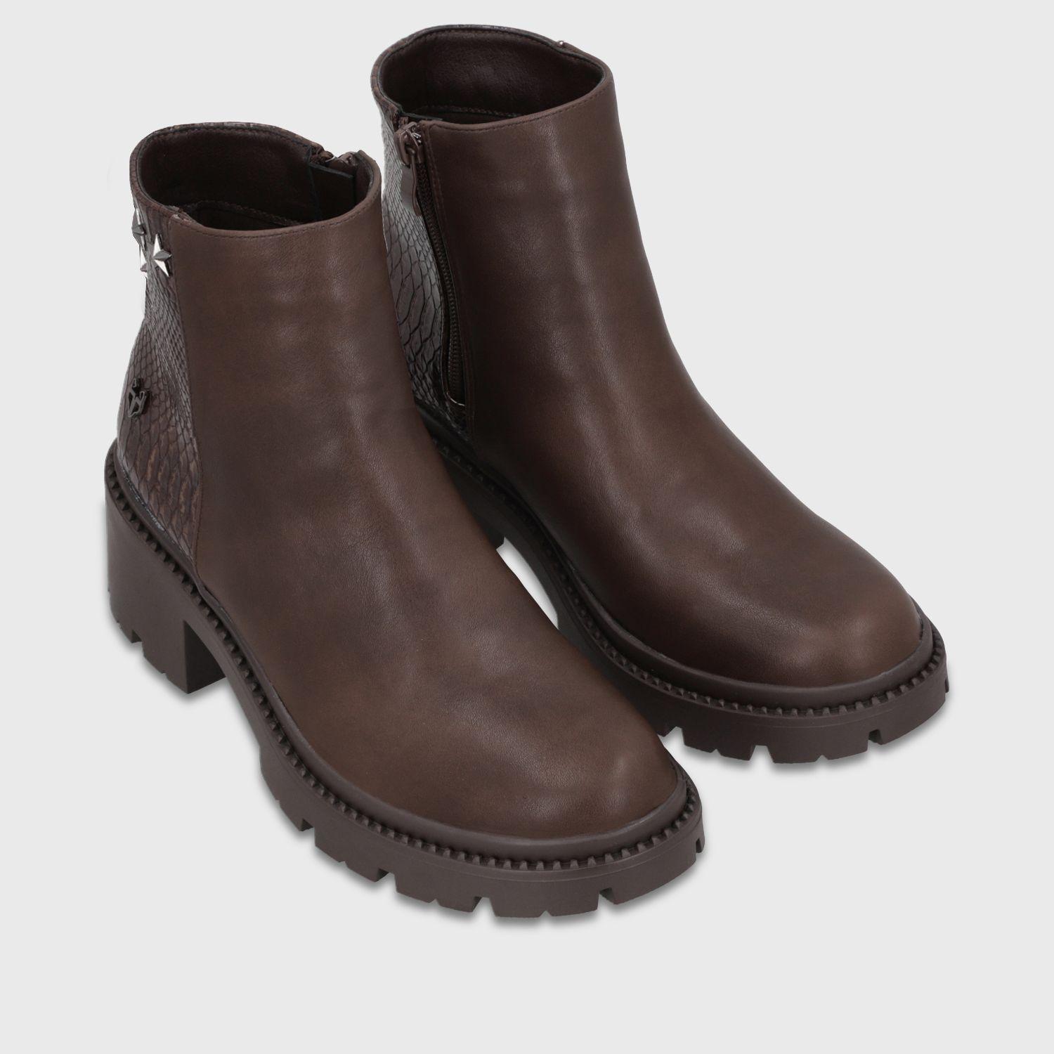 Botin Plataforma Café Mujer 457442 Gotta-2