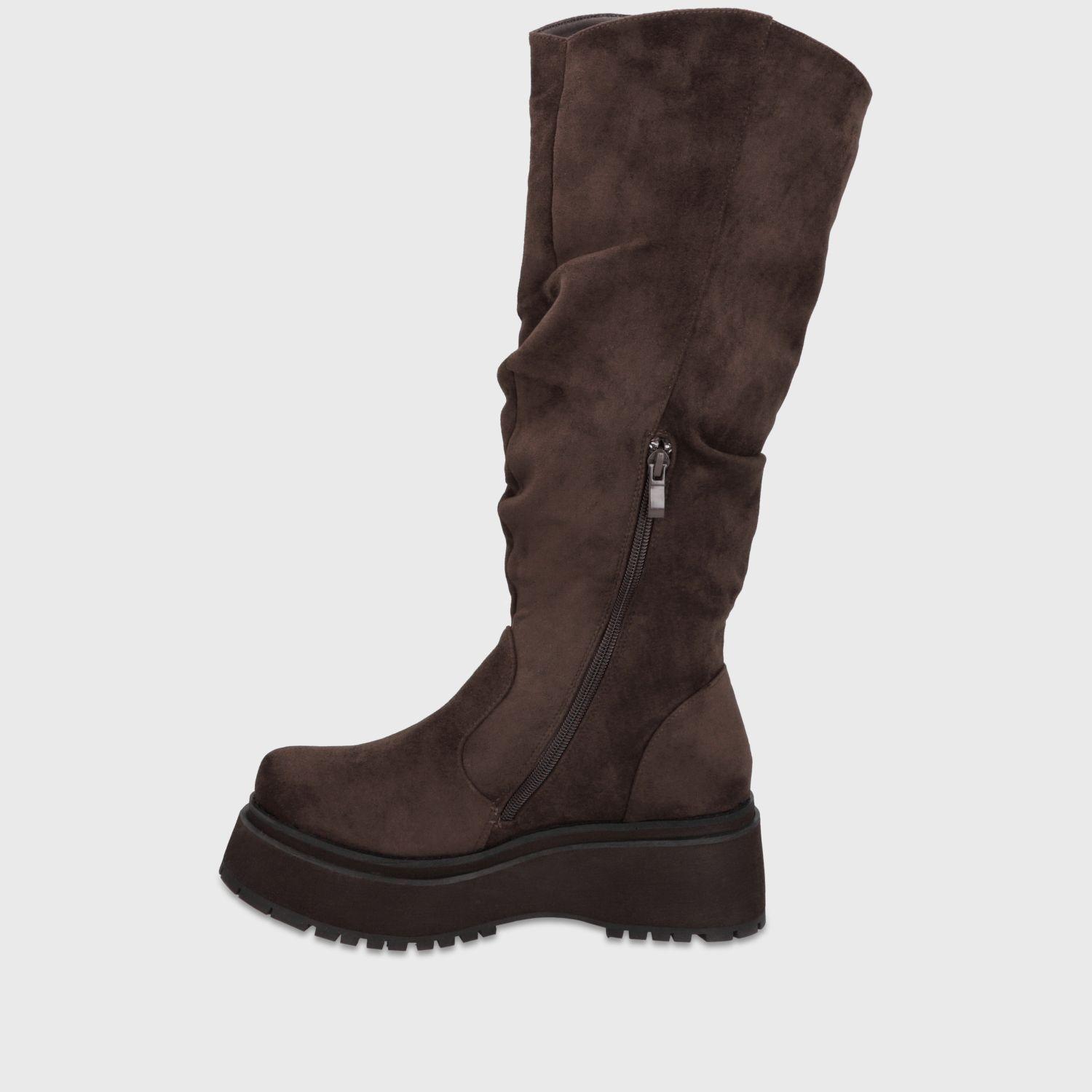 Bota Plataforma Café Mujer 1509202 Gotta-3