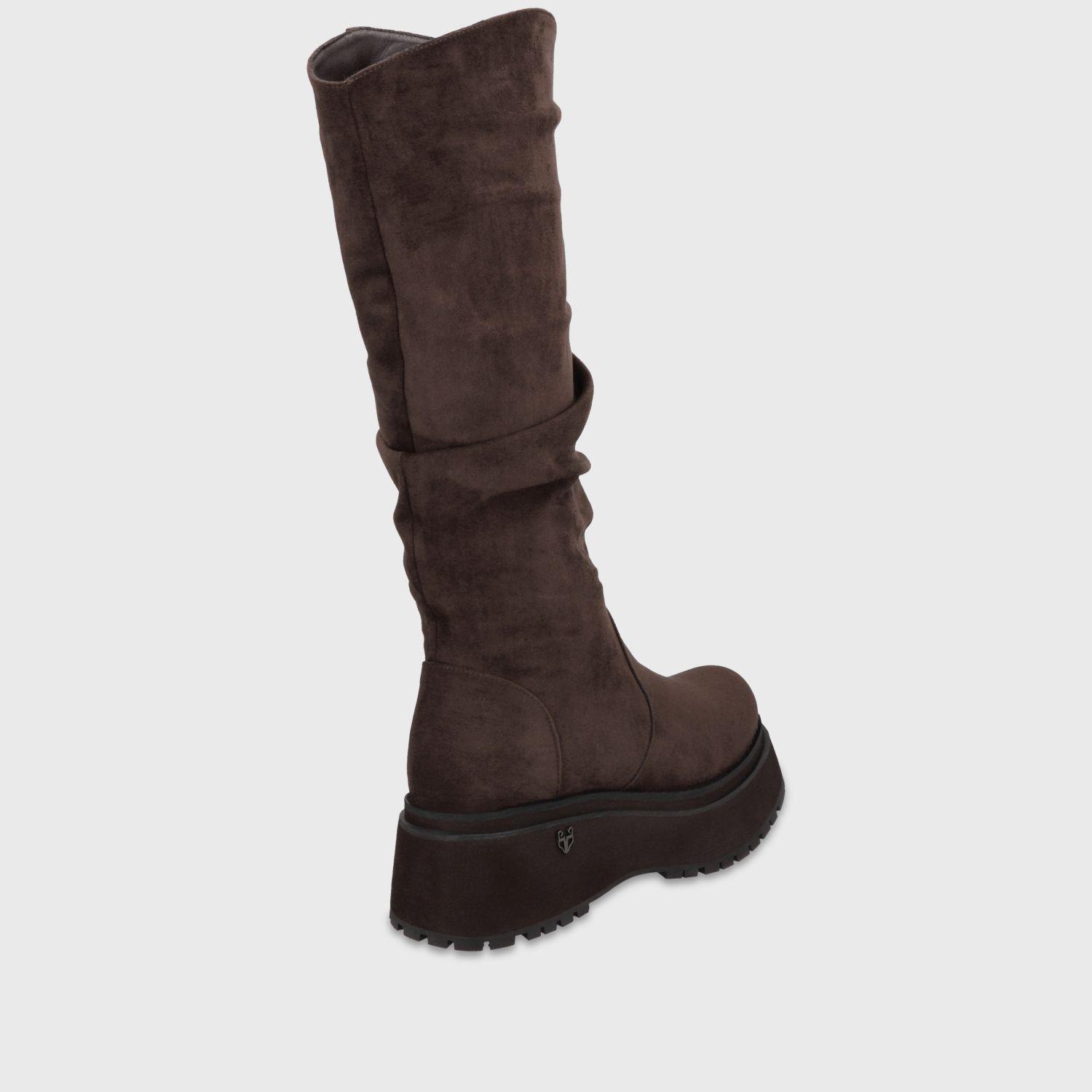 Bota Plataforma Café Mujer 1509202 Gotta-4