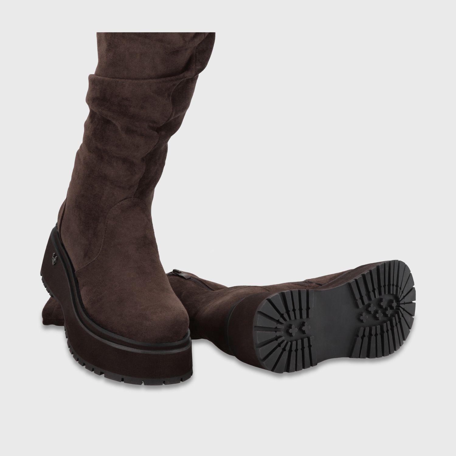 Bota Plataforma Café Mujer 1509202 Gotta-6