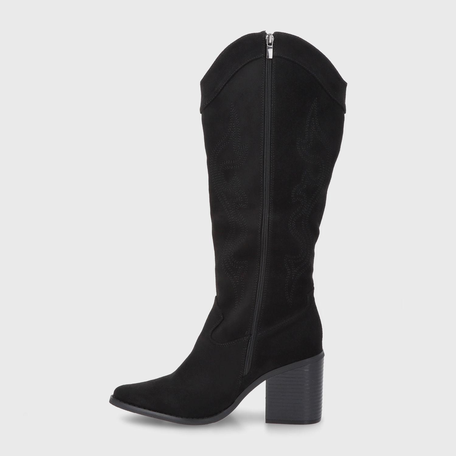 Bota Taco Negra Mujer 53782 Gotta-3