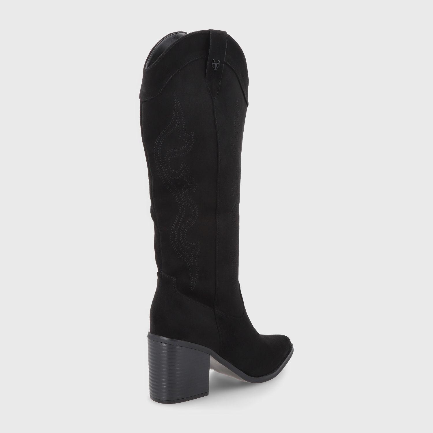 Bota Taco Negra Mujer 53782 Gotta-4