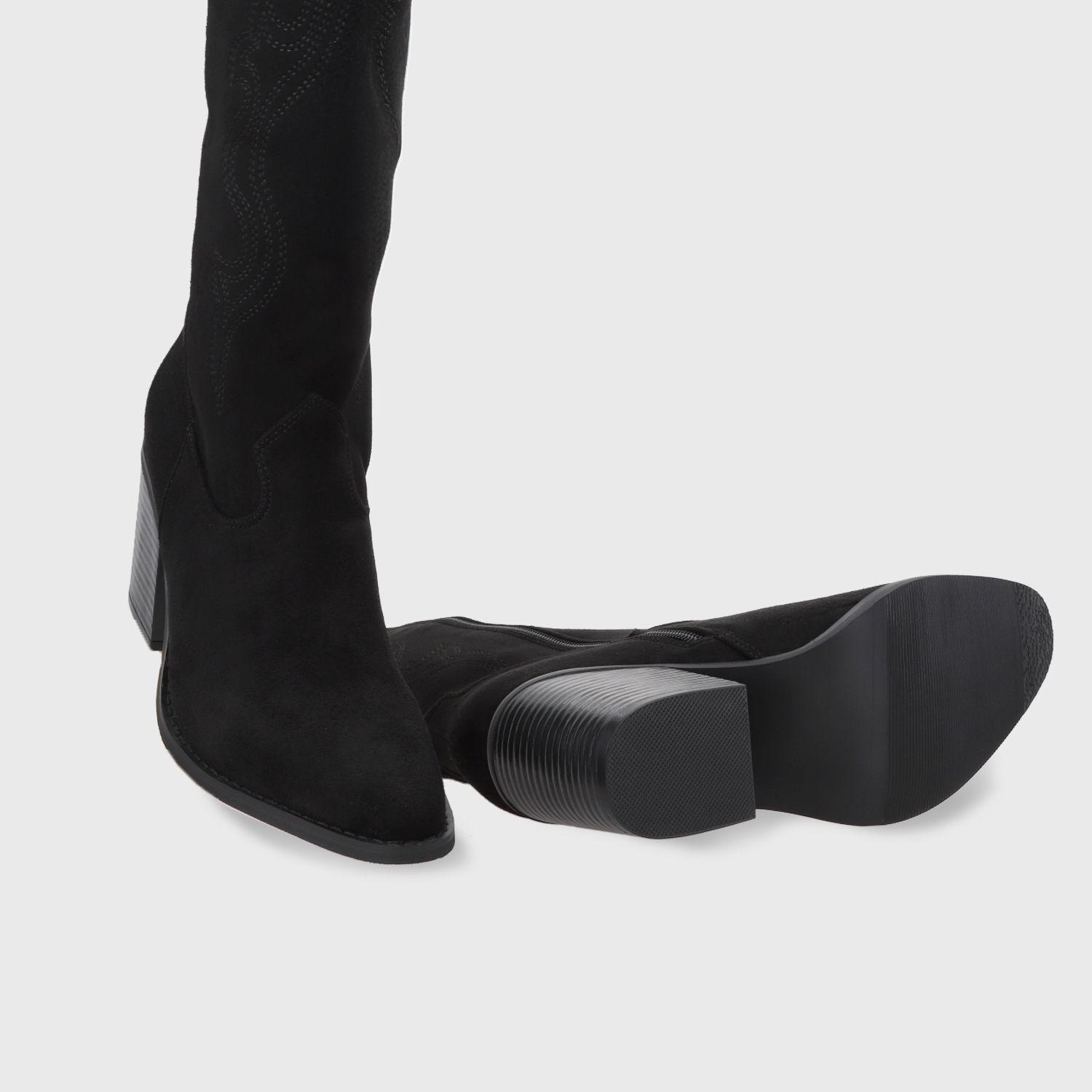 Bota Taco Negra Mujer 53782 Gotta-6