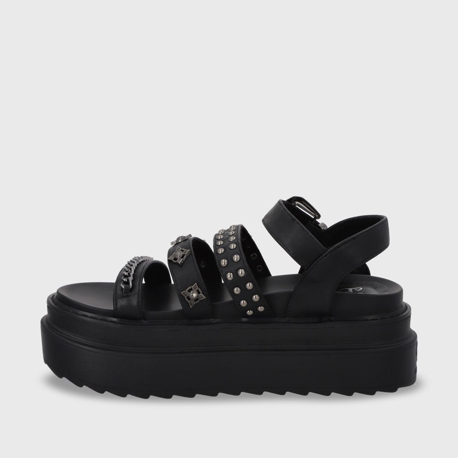 Sandalia Plataforma Negro Mujer 25235 Gotta-3