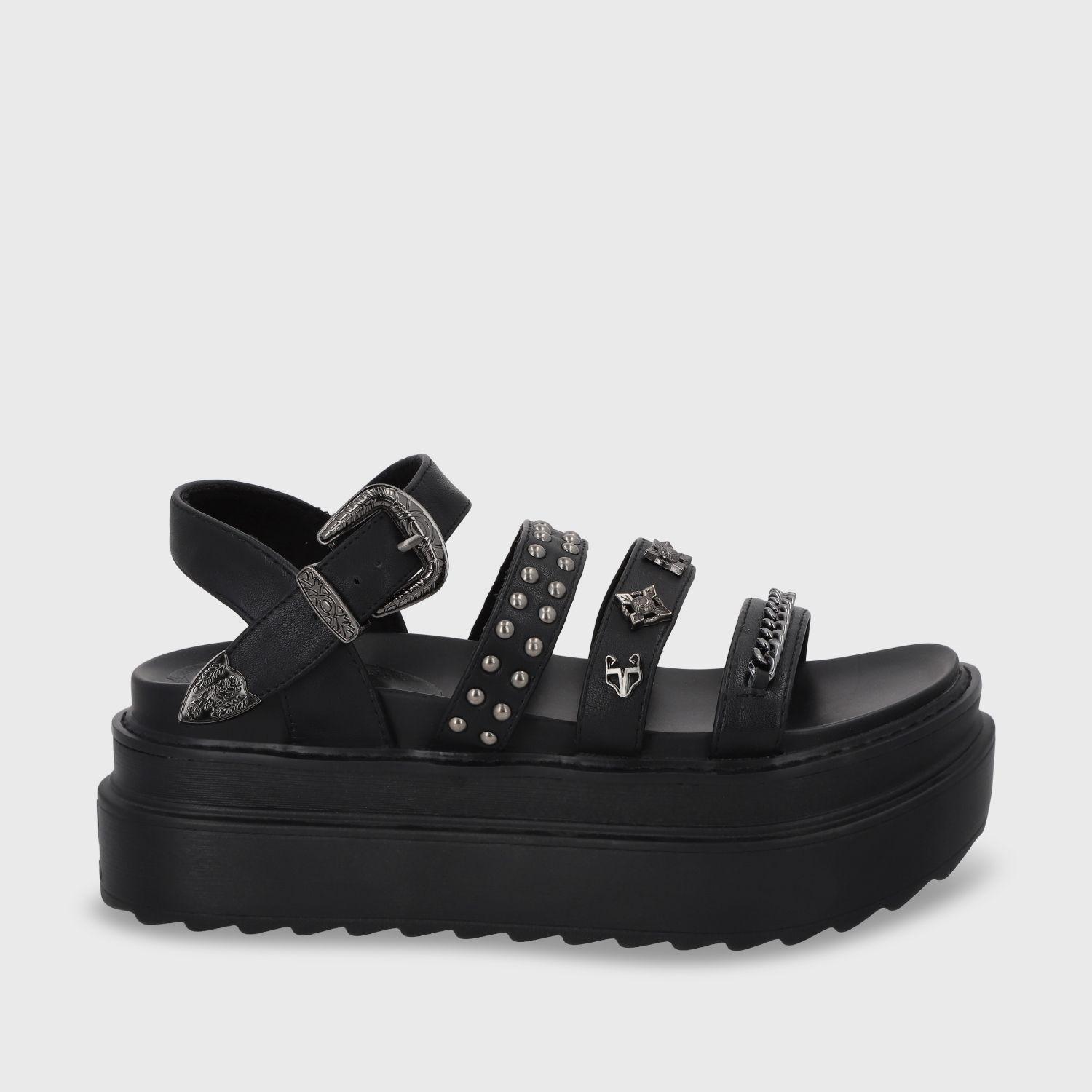 Sandalia Plataforma Negro Mujer 25235 Gotta-0
