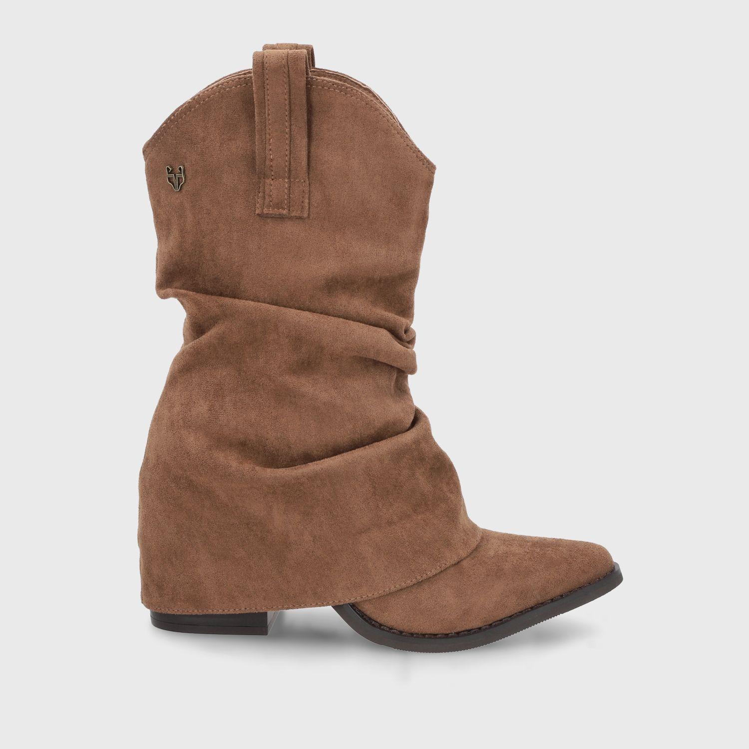 Bota Taco Camel Mujer 53781 Gotta-0