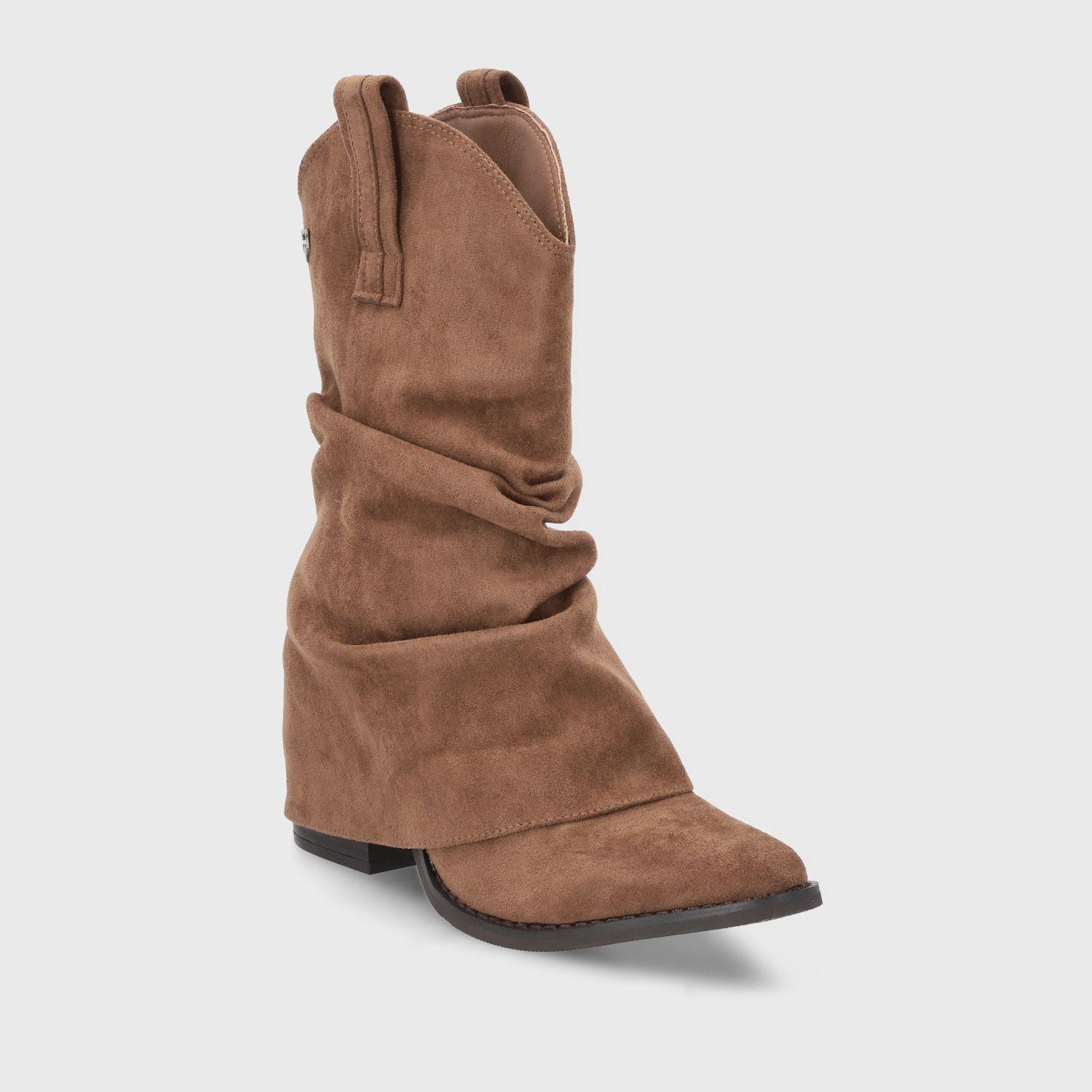 Bota Taco Camel Mujer 53781 Gotta-2