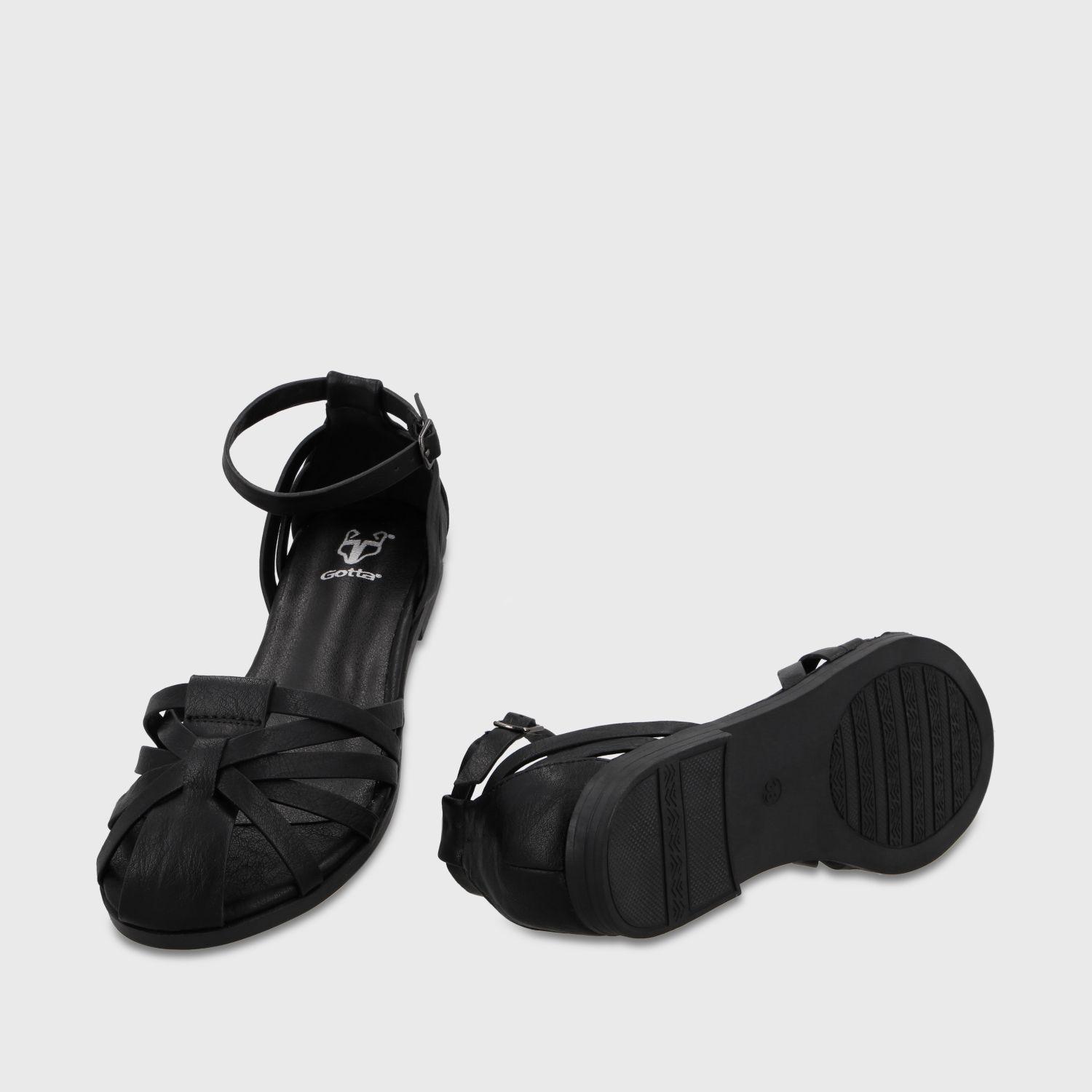 Sandalia Negra Mujer 64161 Gotta-6