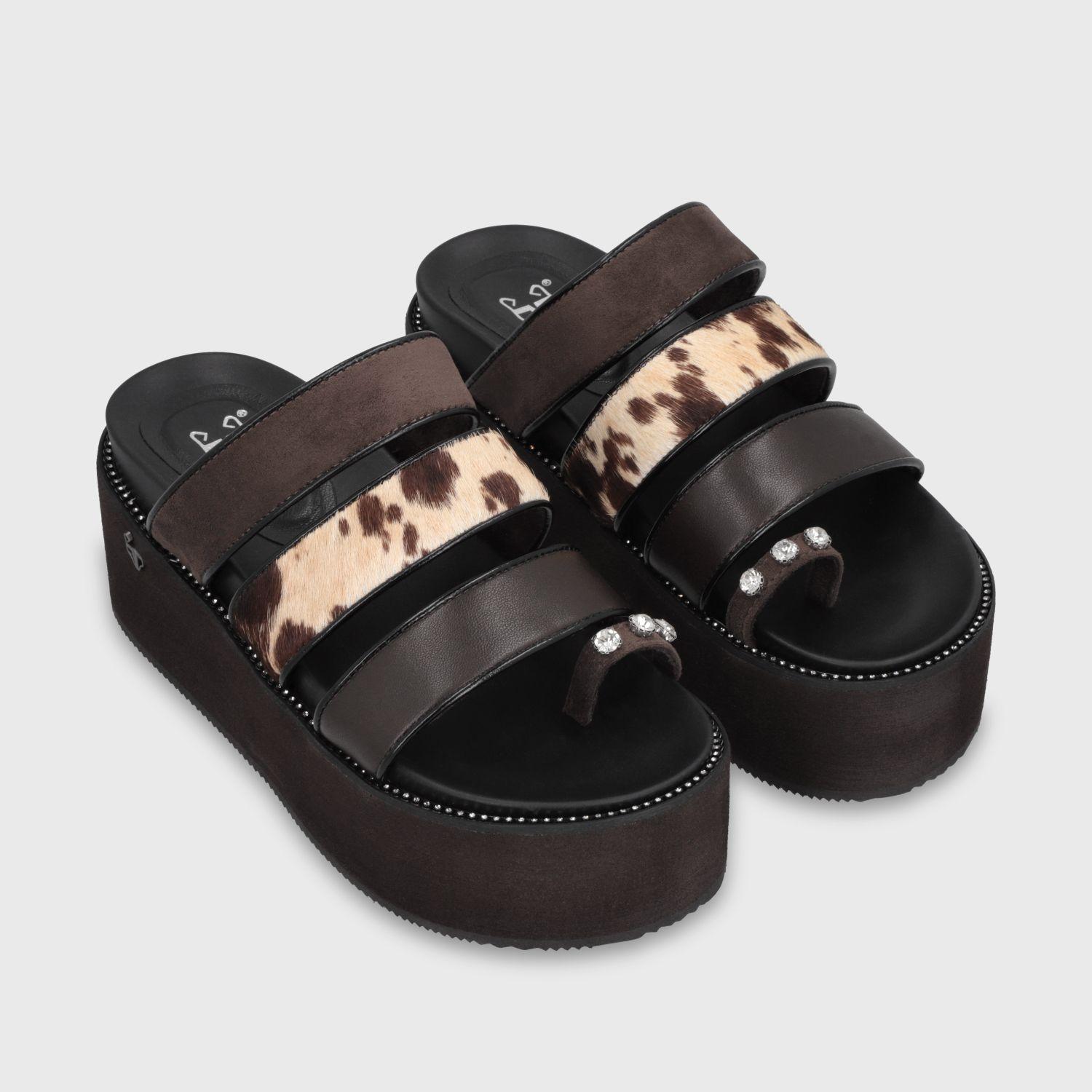 Sandalia Plataforma Café Mujer 15662 Gotta-2