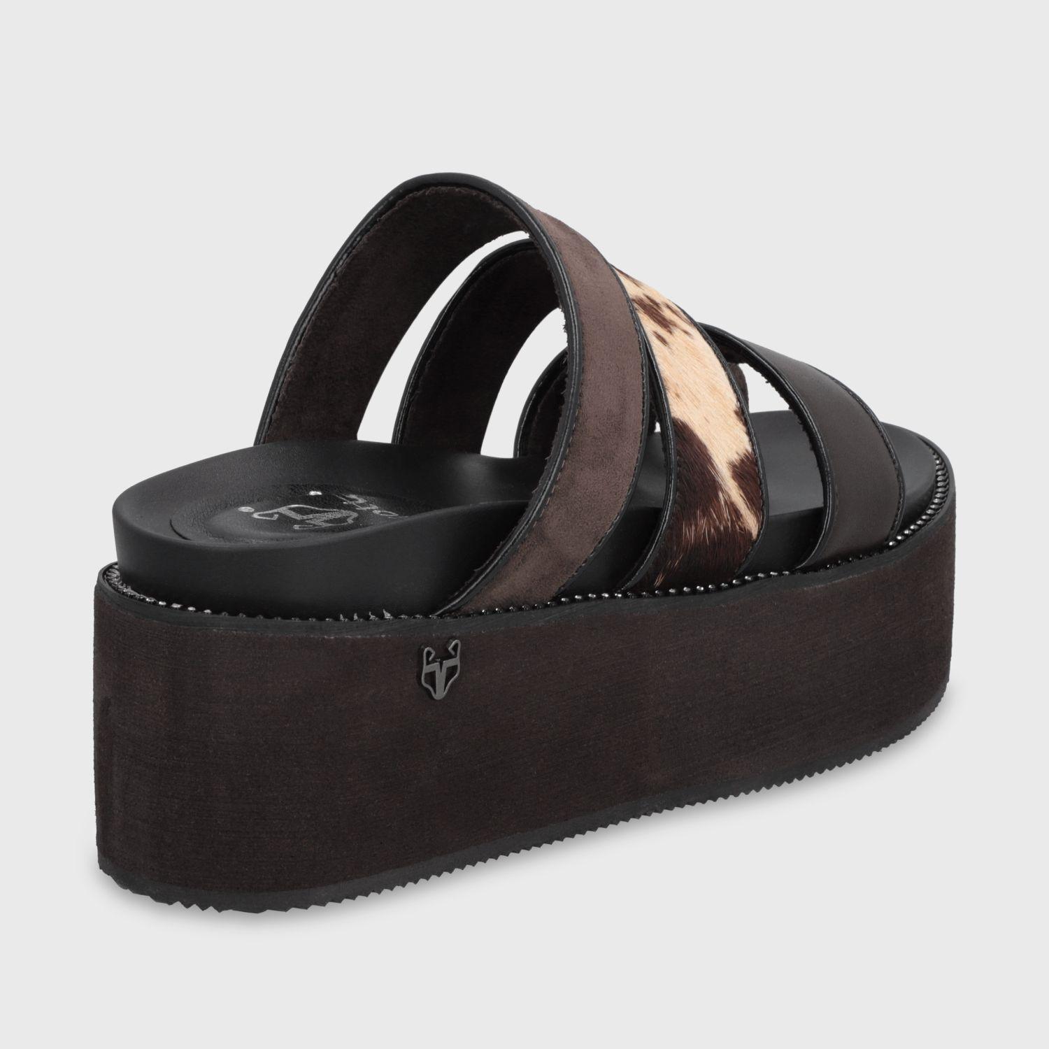 Sandalia Plataforma Café Mujer 15662 Gotta-4