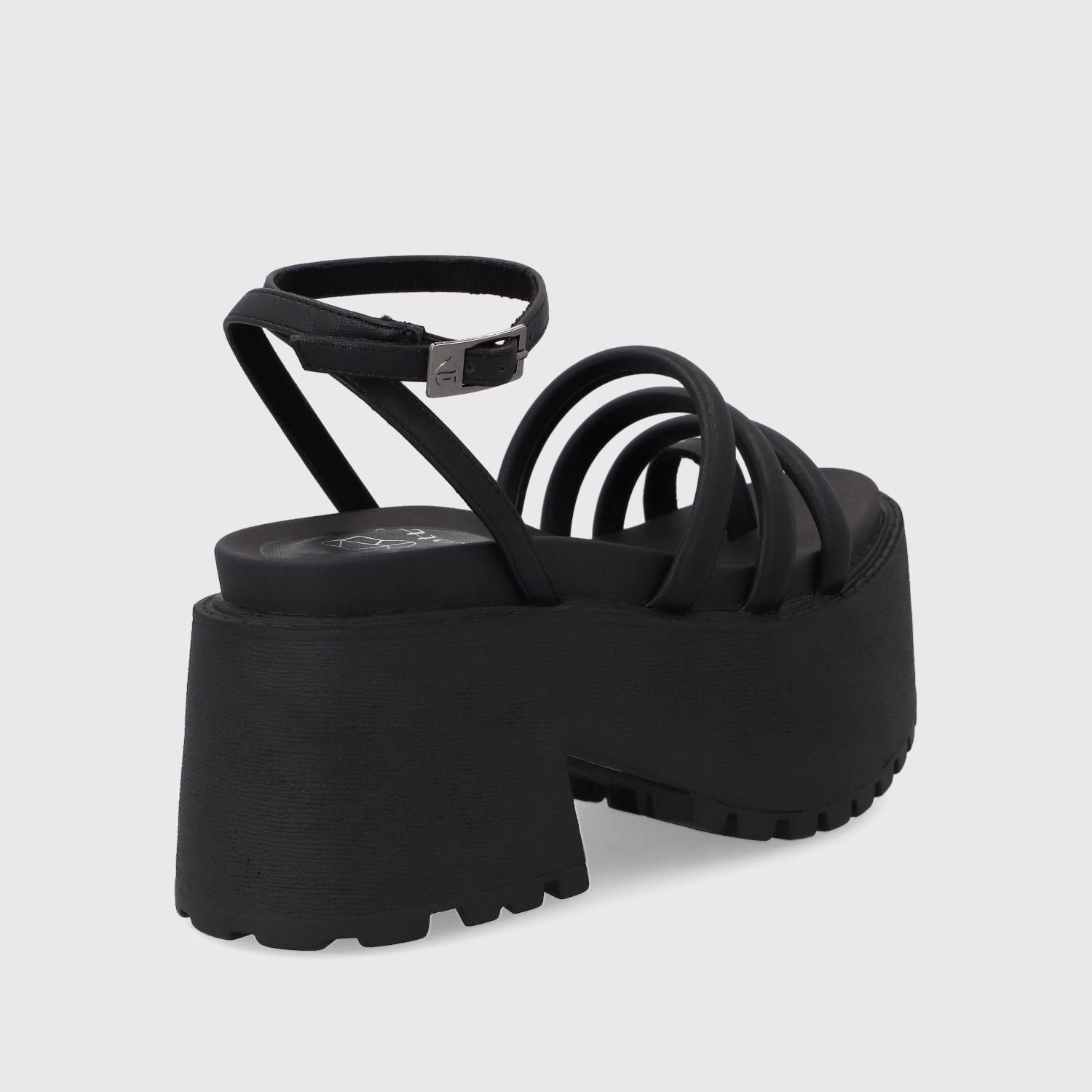 Sandalia Plataforma Negra Mujer 15670 Gotta-4