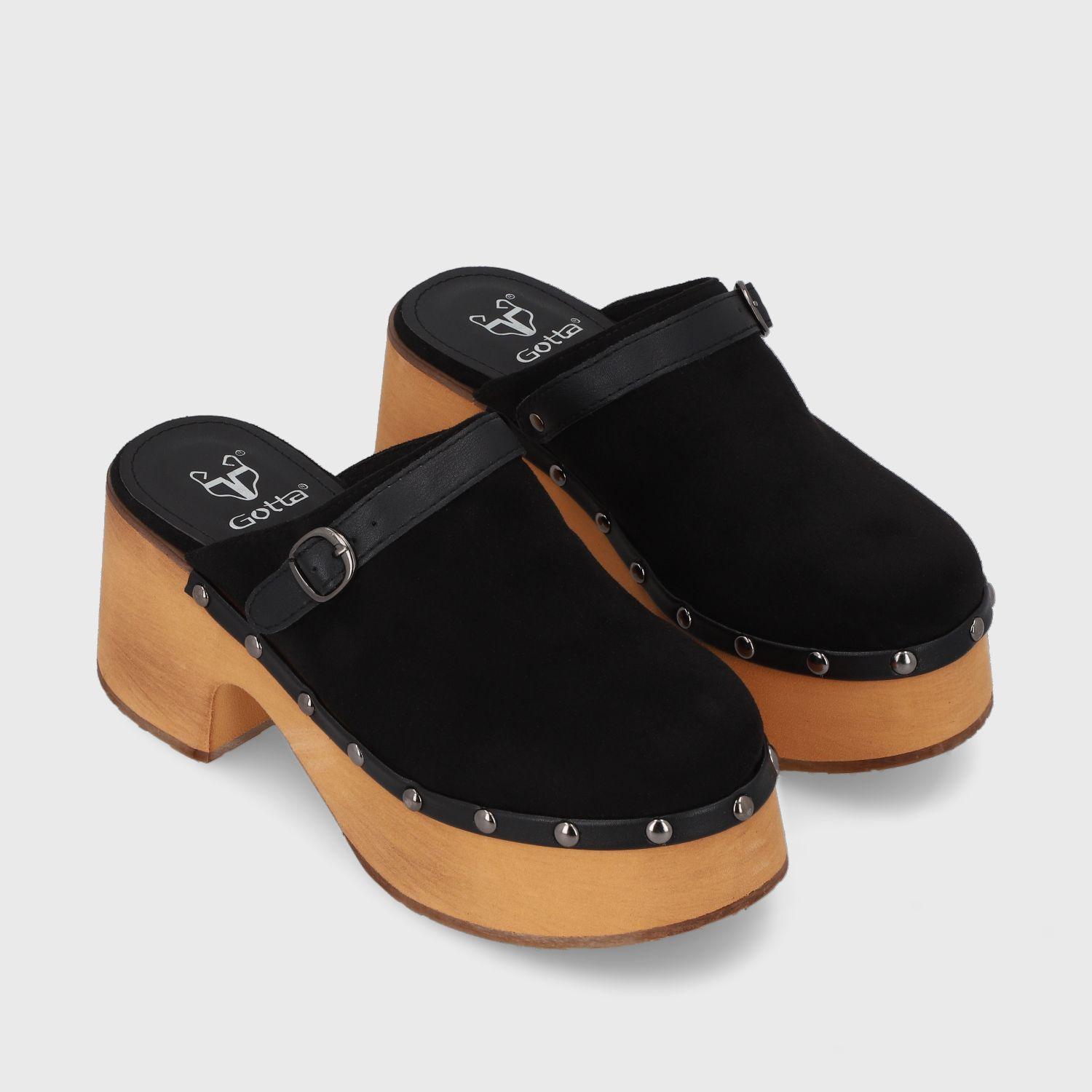 Sandalia Negra  Mujer 35265 Gotta-2