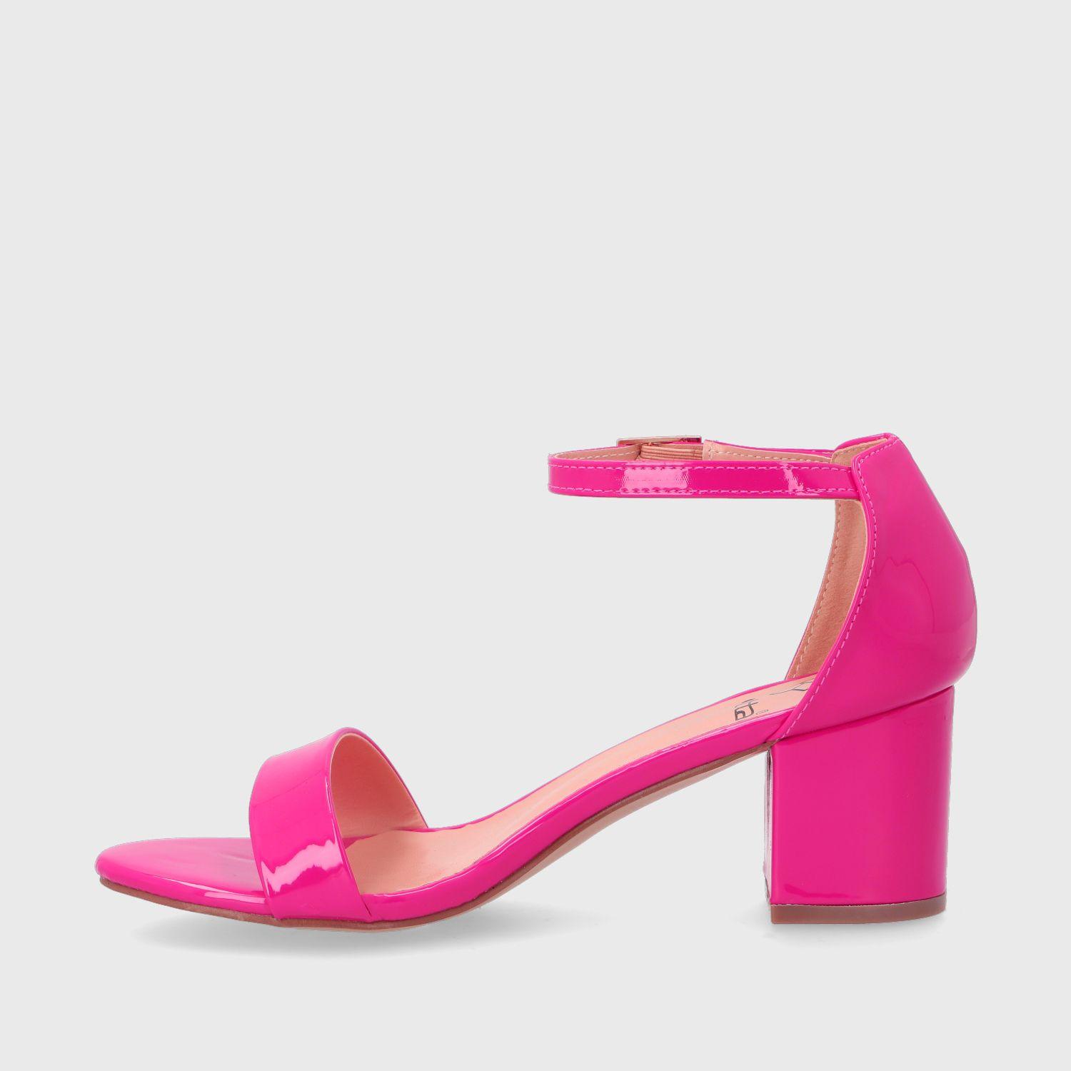 Sandalia Taco Fucsia Mujer C6161 Gotta-2