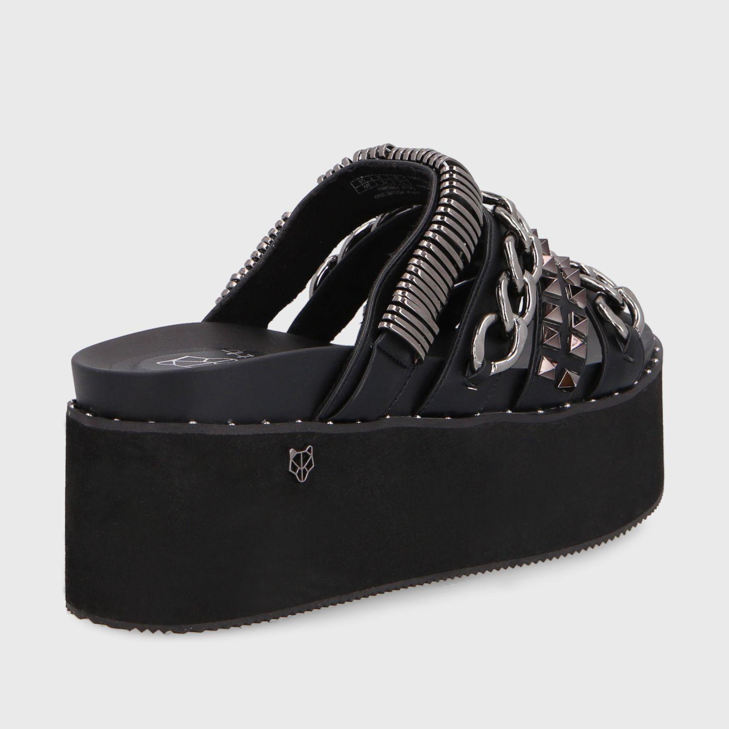 Sandalia Plataforma Negra Mujer 15660 Gotta-4