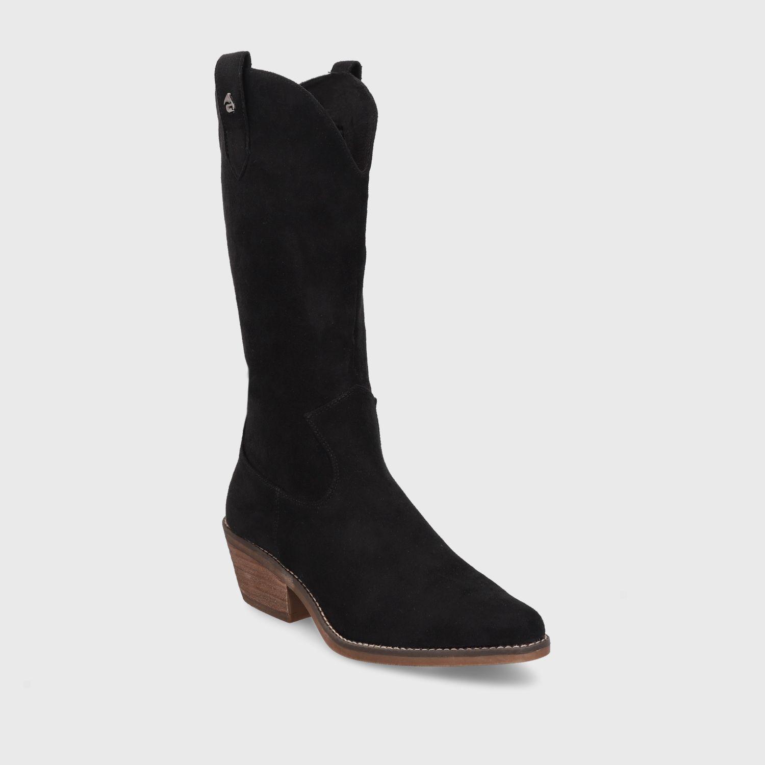 Bota Texana Negra Mujer 23715 Gotta-1