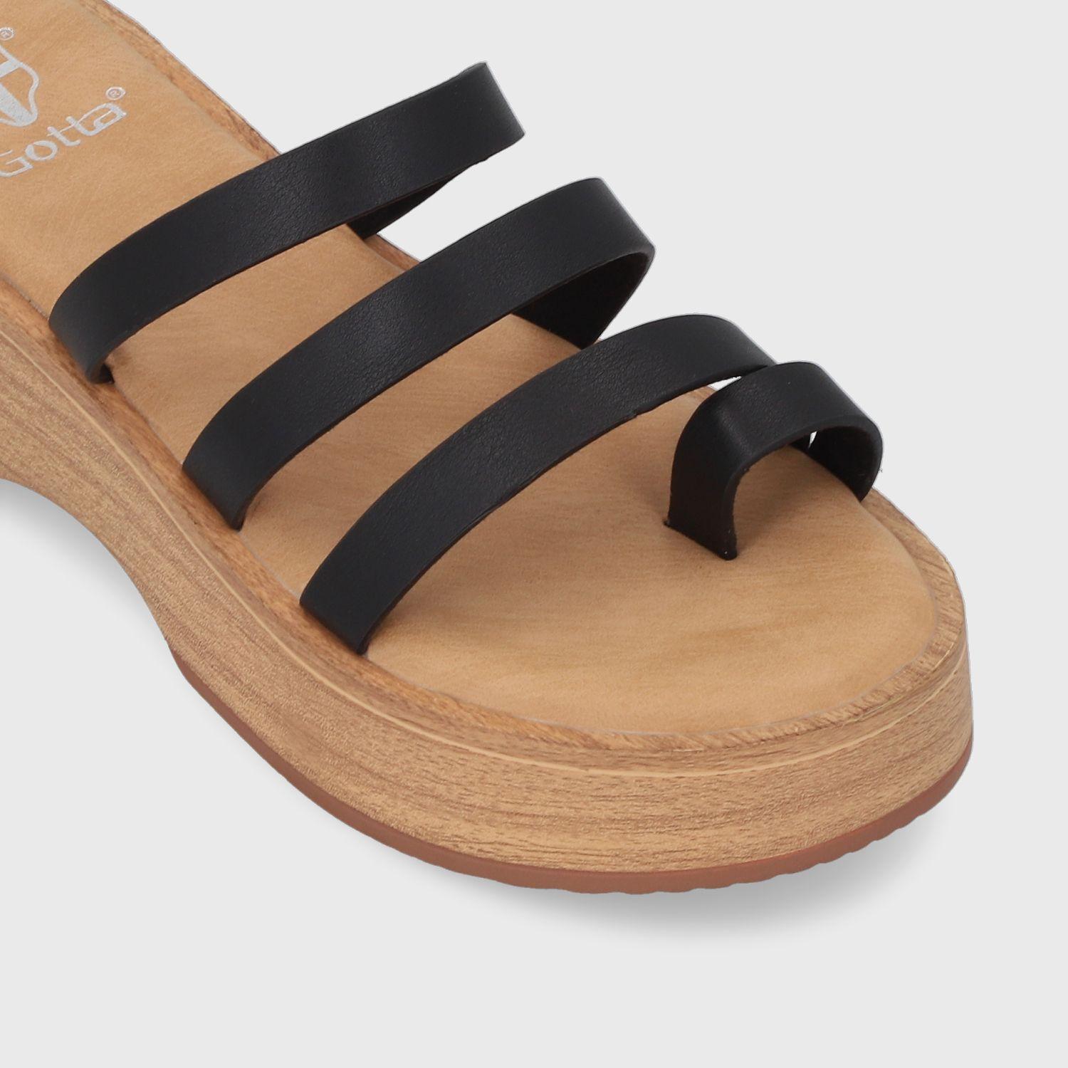 Sandalia Negra  Mujer 45891 Gotta-5