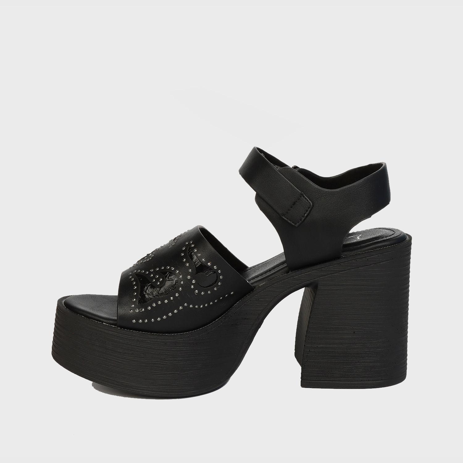 Sandalia Plataforma Negra Mujer 25412 Gotta-3