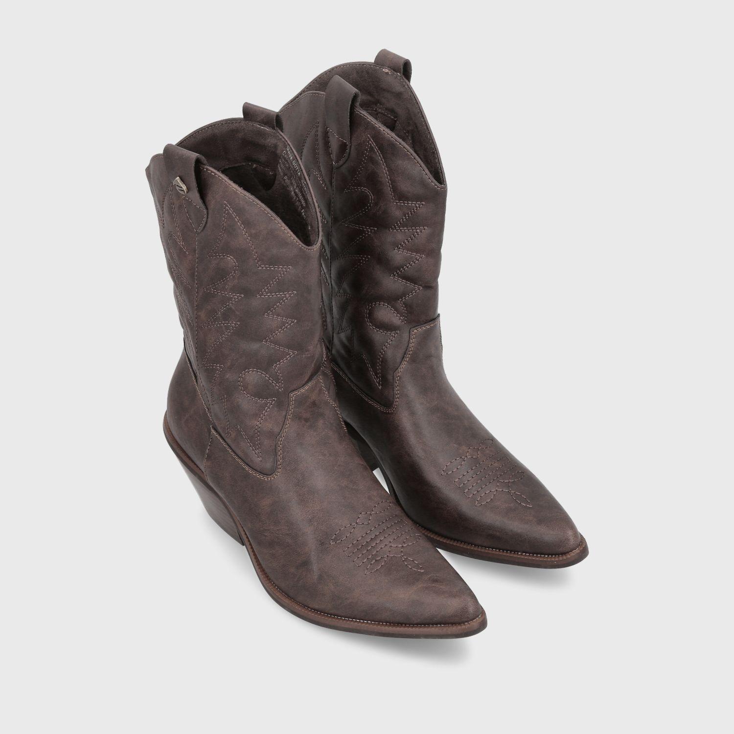 Bota Texana Café Mujer 33751 Gotta-2