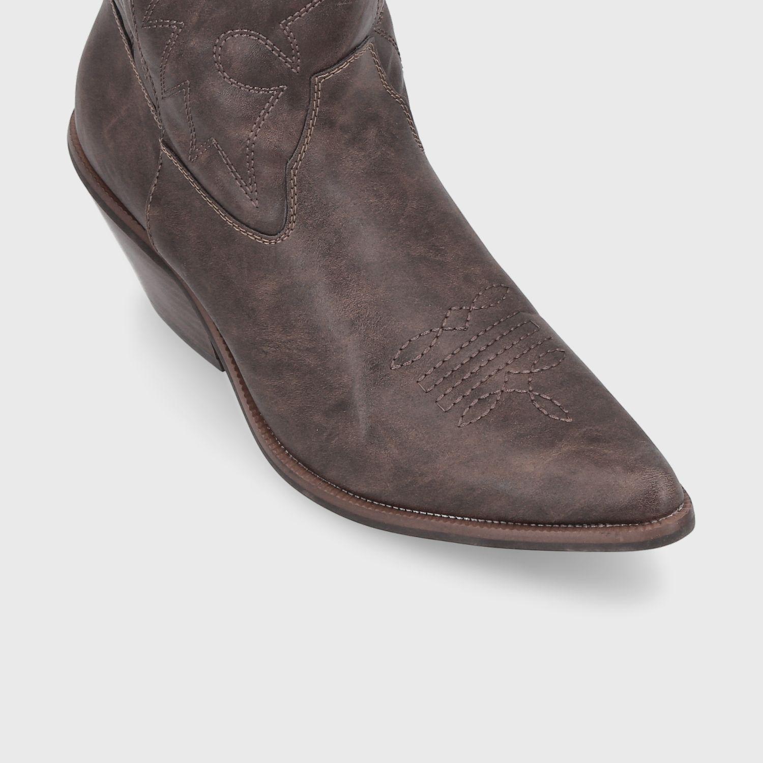 Bota Texana Café Mujer 33751 Gotta-5