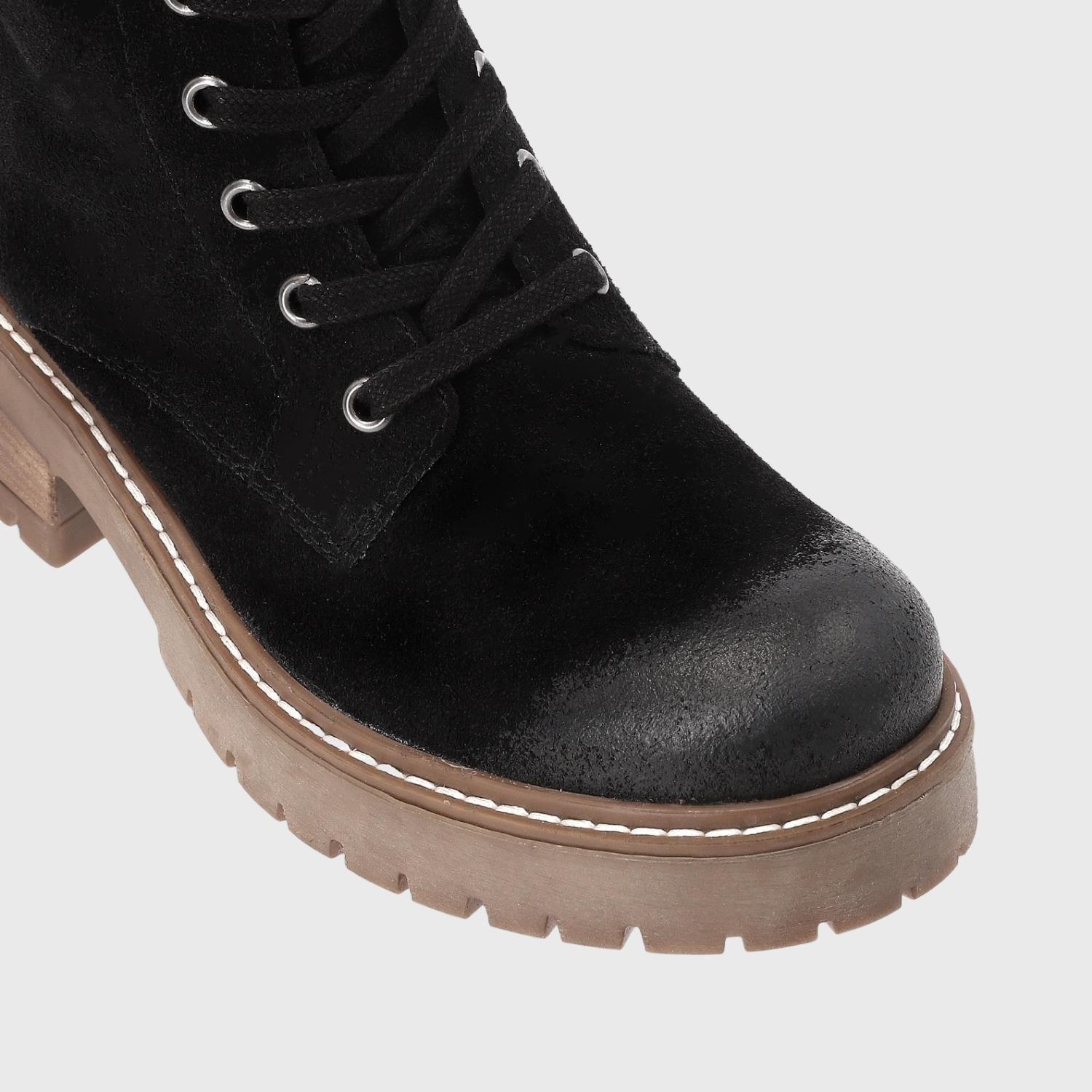 Bota Cuero Negra Mujer 28505 Gotta-5