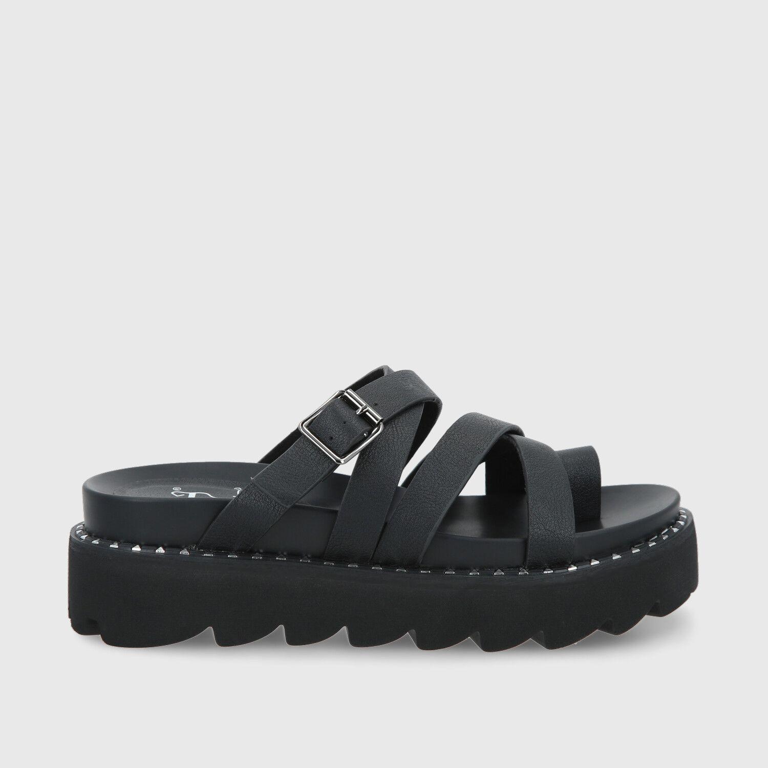 Sandalia Negra Mujer 1573C Gotta-0