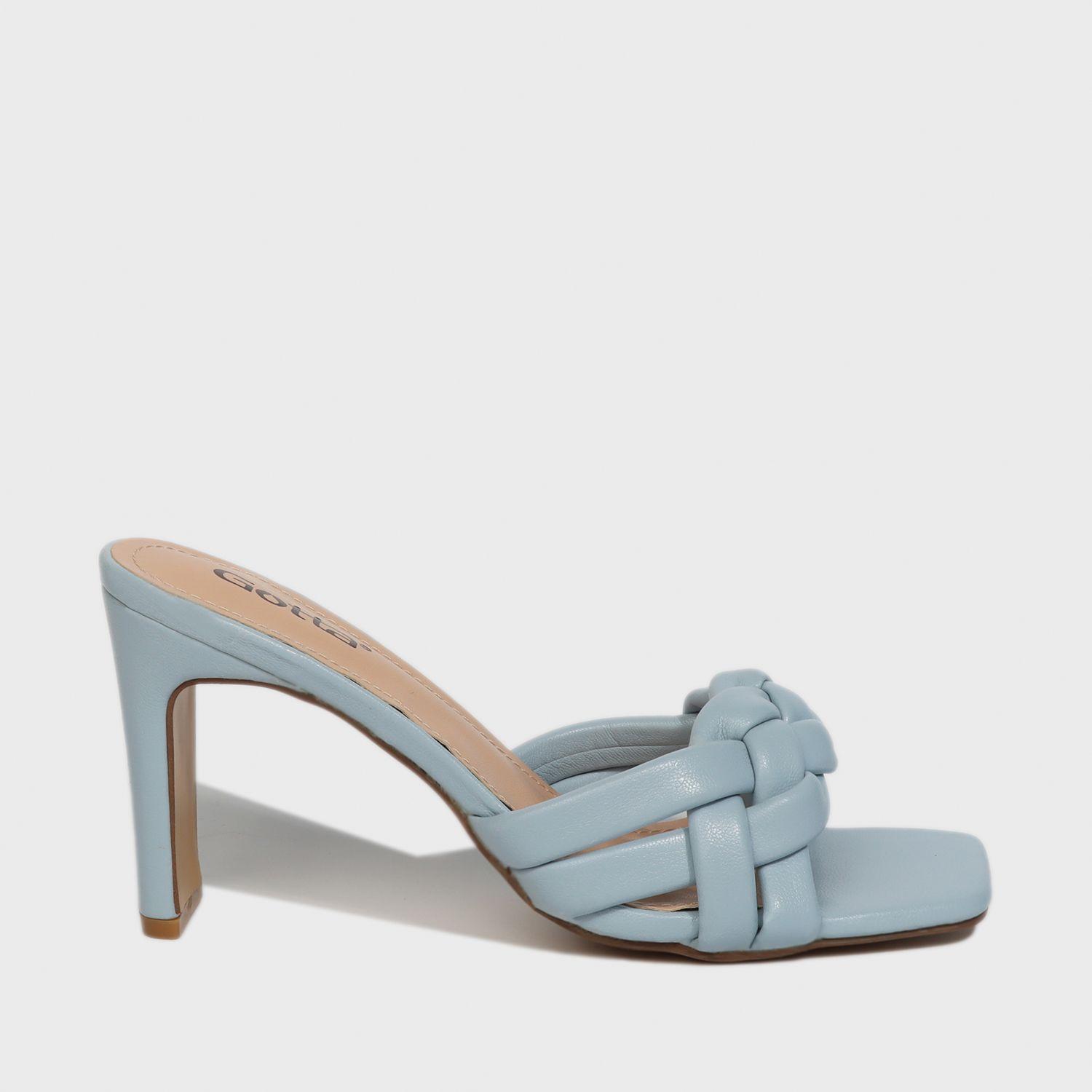 Sandalia Taco Celeste Mujer 25701 Gotta-0