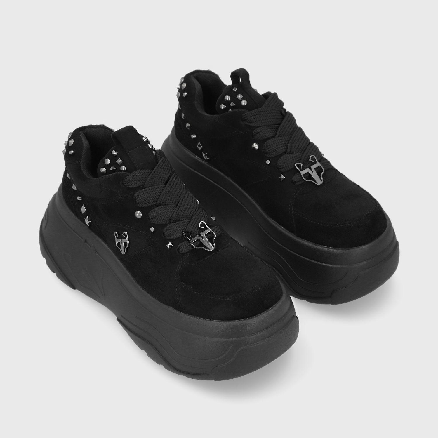 Zapatilla Plataforma Negra Mujer 43062 Gotta-2