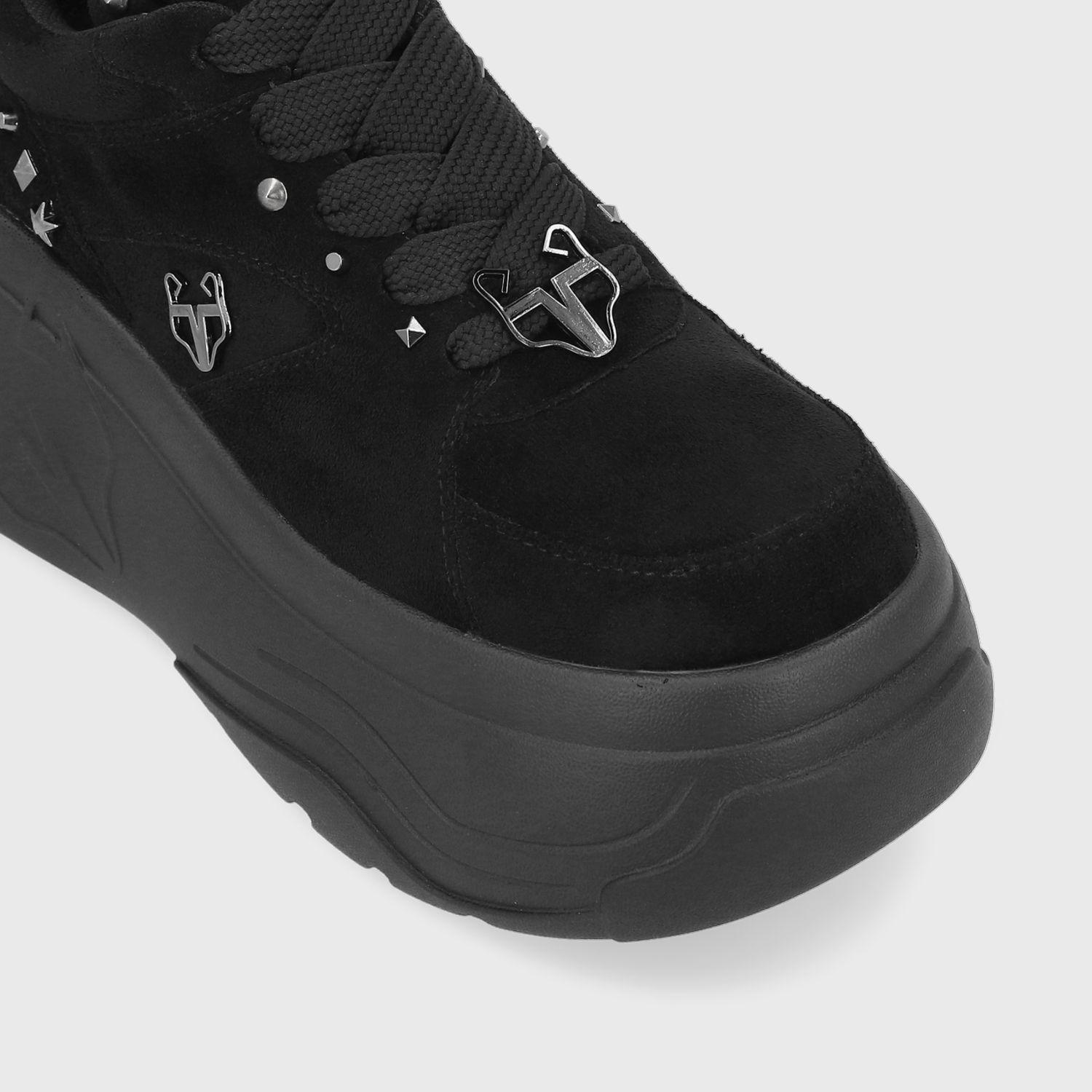 Zapatilla Plataforma Negra Mujer 43062 Gotta-5
