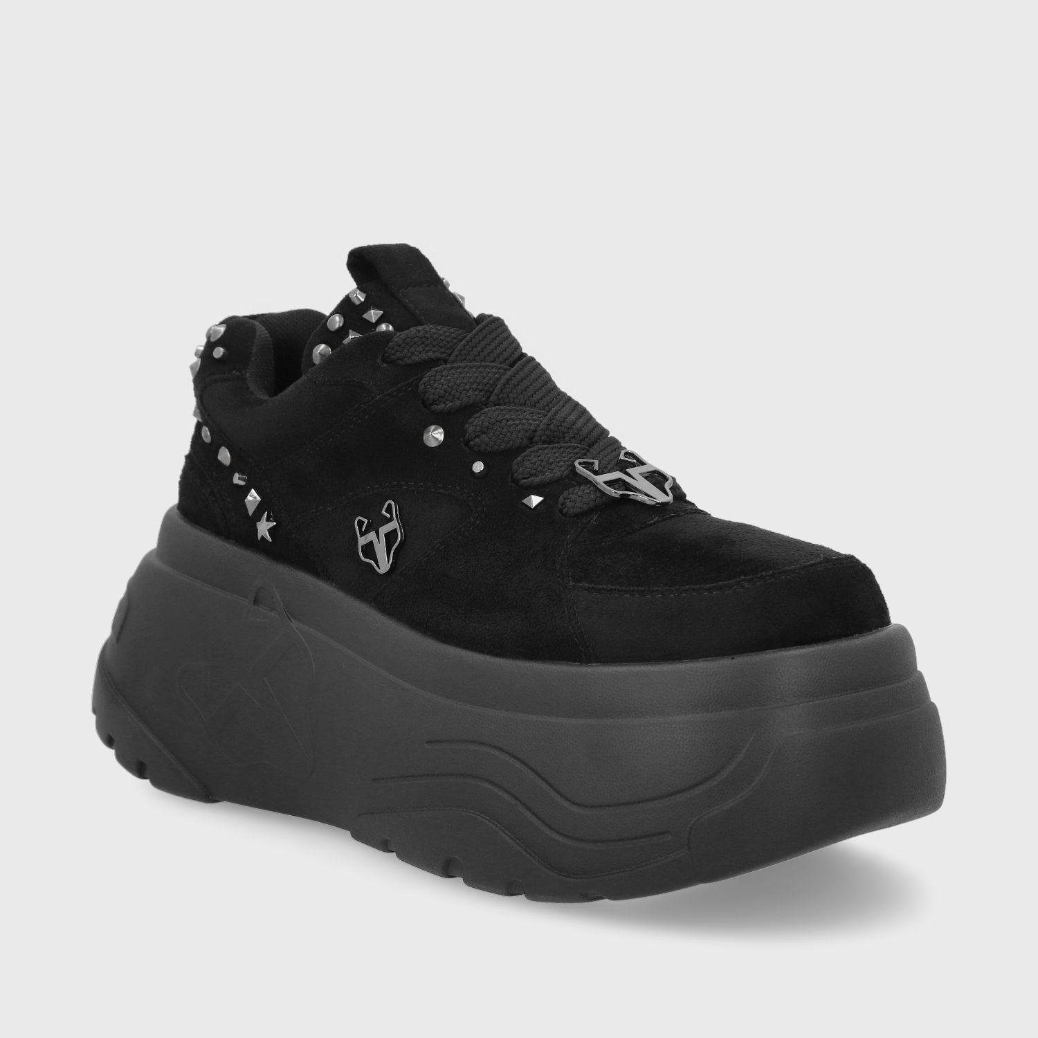 Zapatilla Plataforma Negra Mujer 43062 Gotta-1