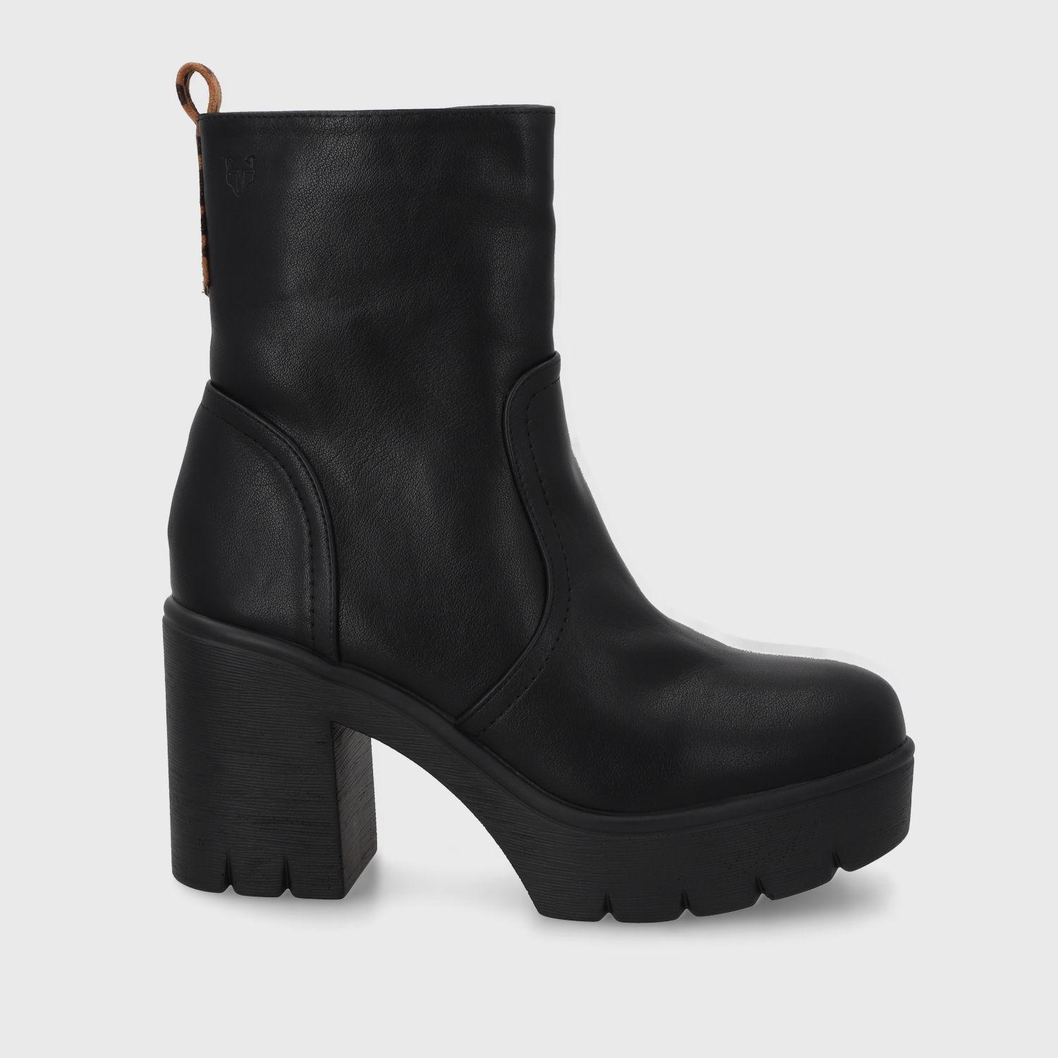 Botin Taco Negro Mujer 55310 Gotta-0