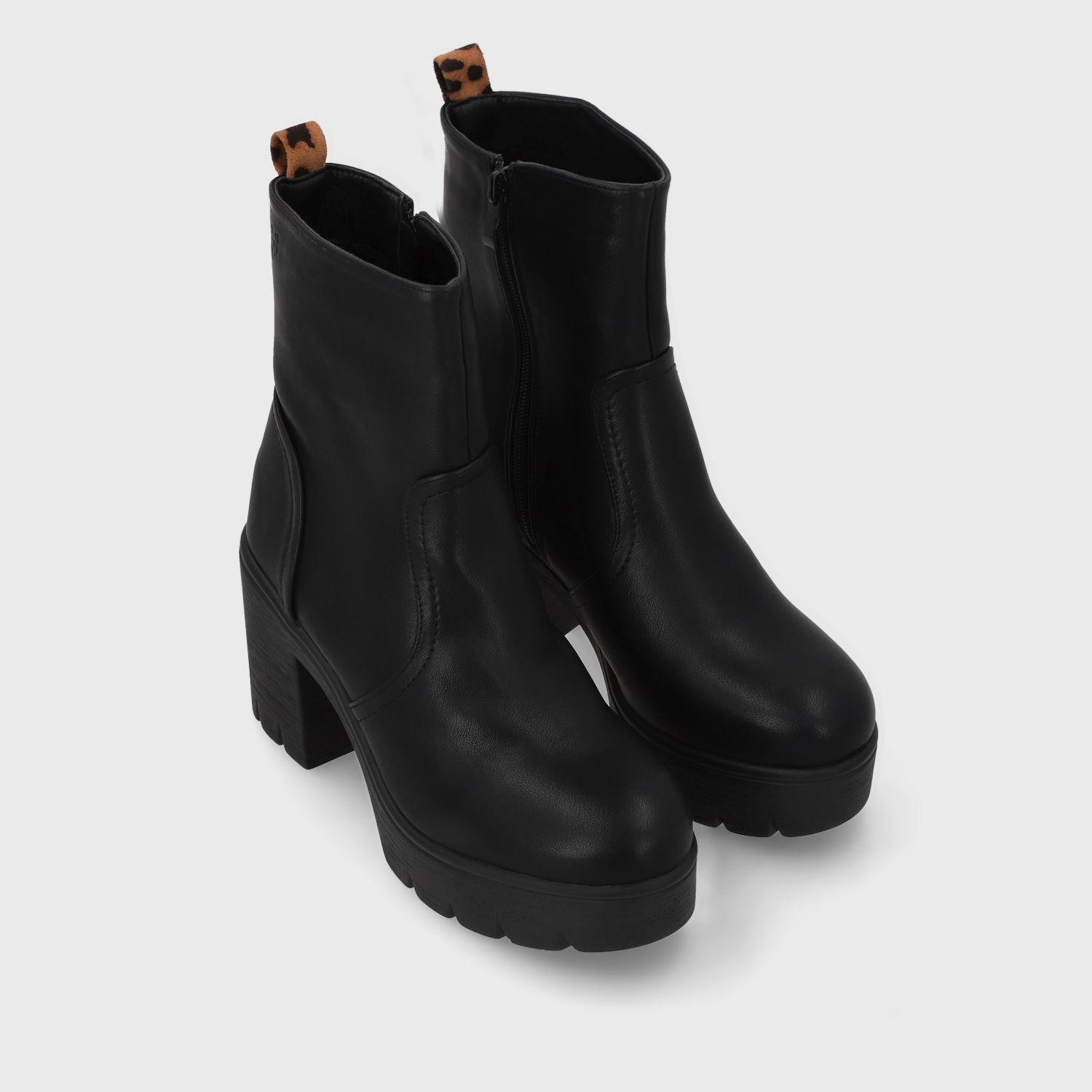 Botin Taco Negro Mujer 55310 Gotta-2