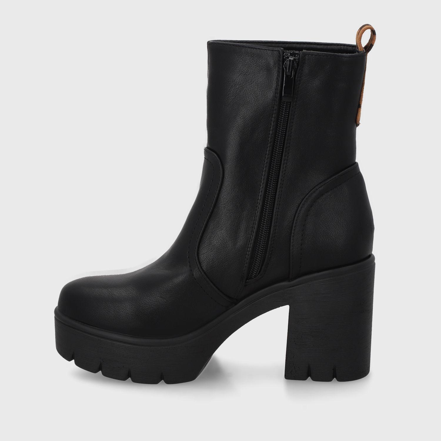 Botin Taco Negro Mujer 55310 Gotta-3