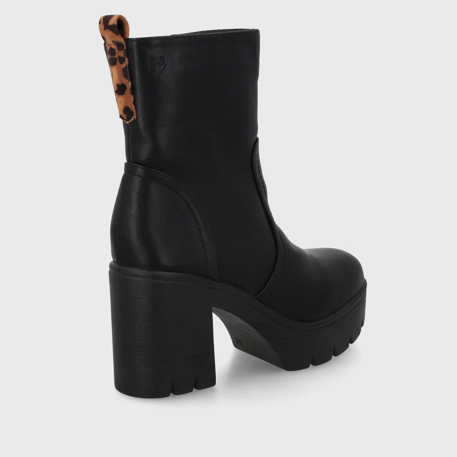 Botin Taco Negro Mujer 55310 Gotta-4
