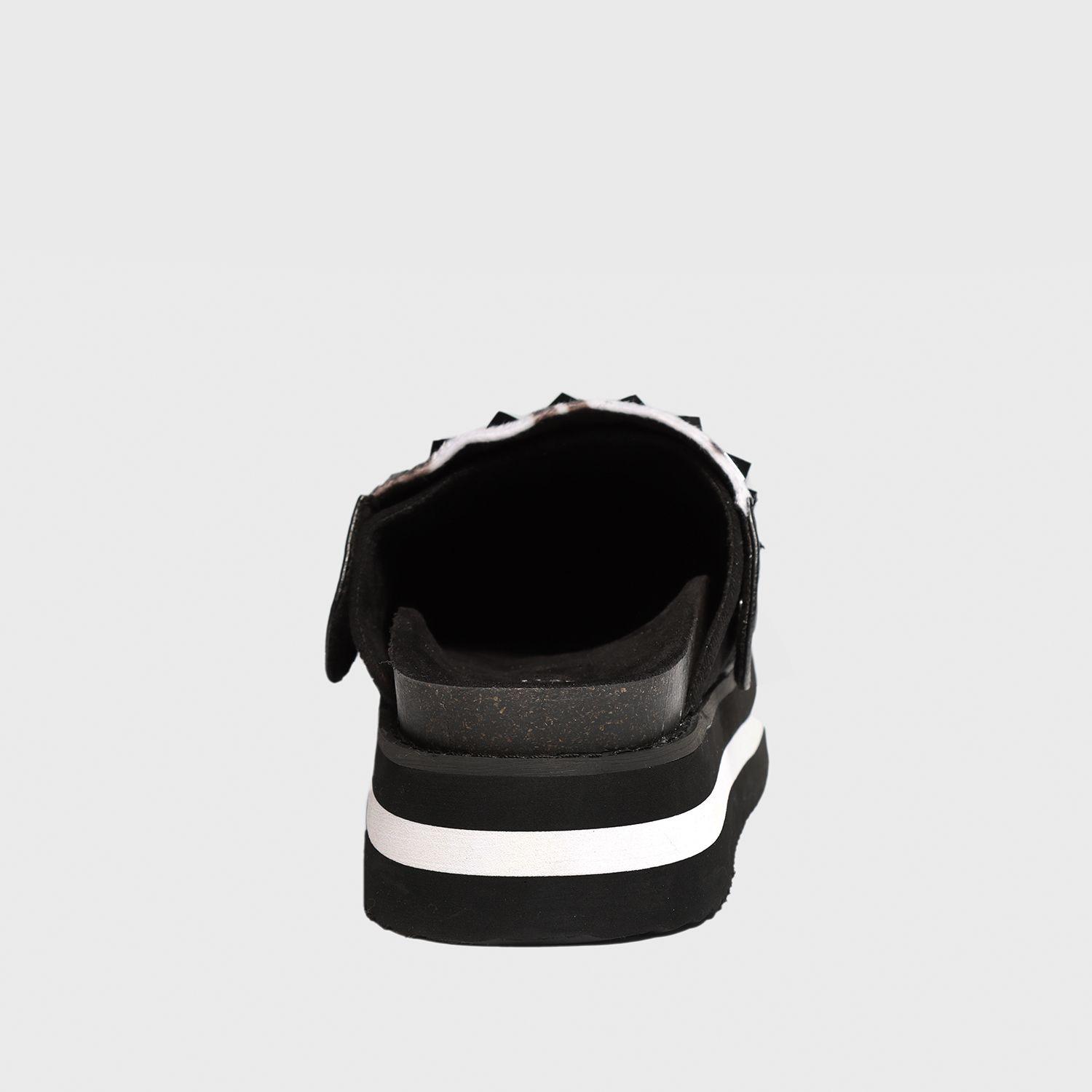 Zueco Negro Cuero Mujer 25265 Gotta-4
