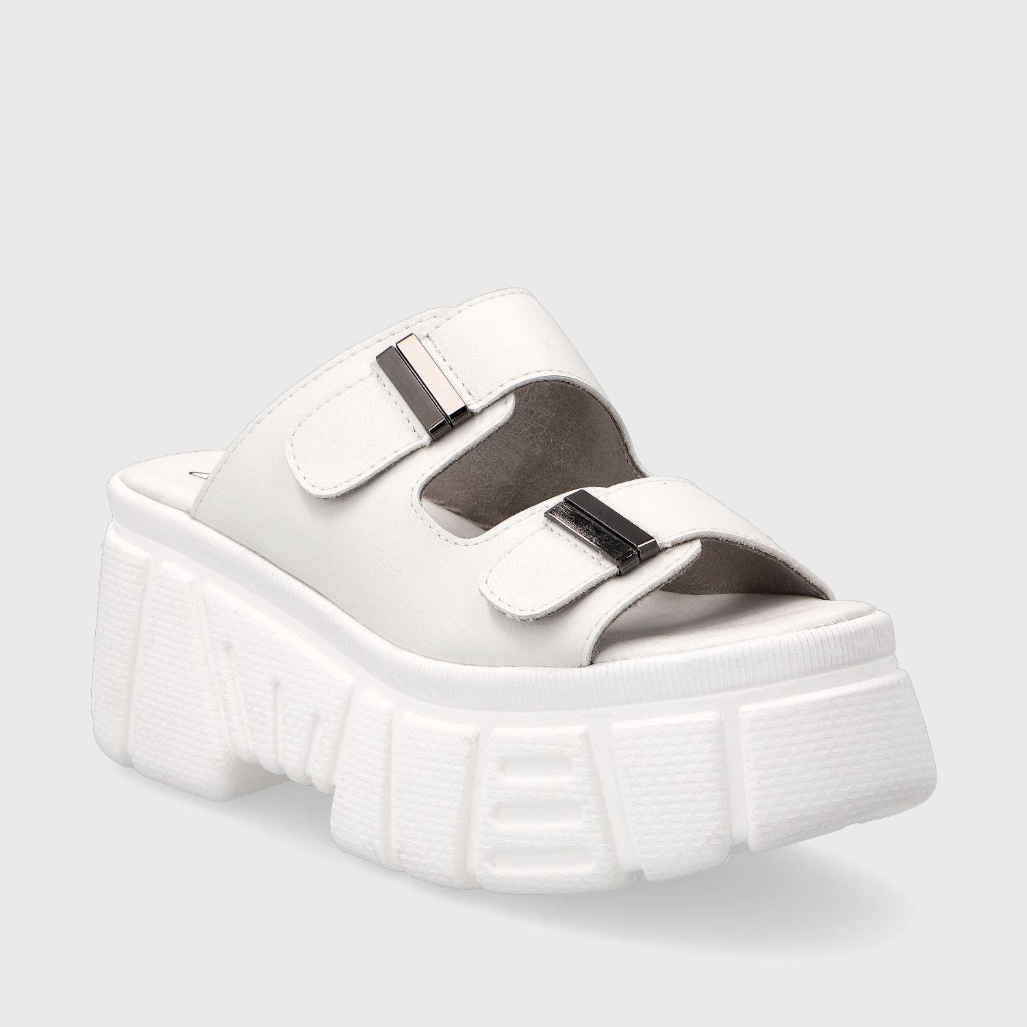 Sandalia Plataforma Blanca Mujer 35171 Gotta-1