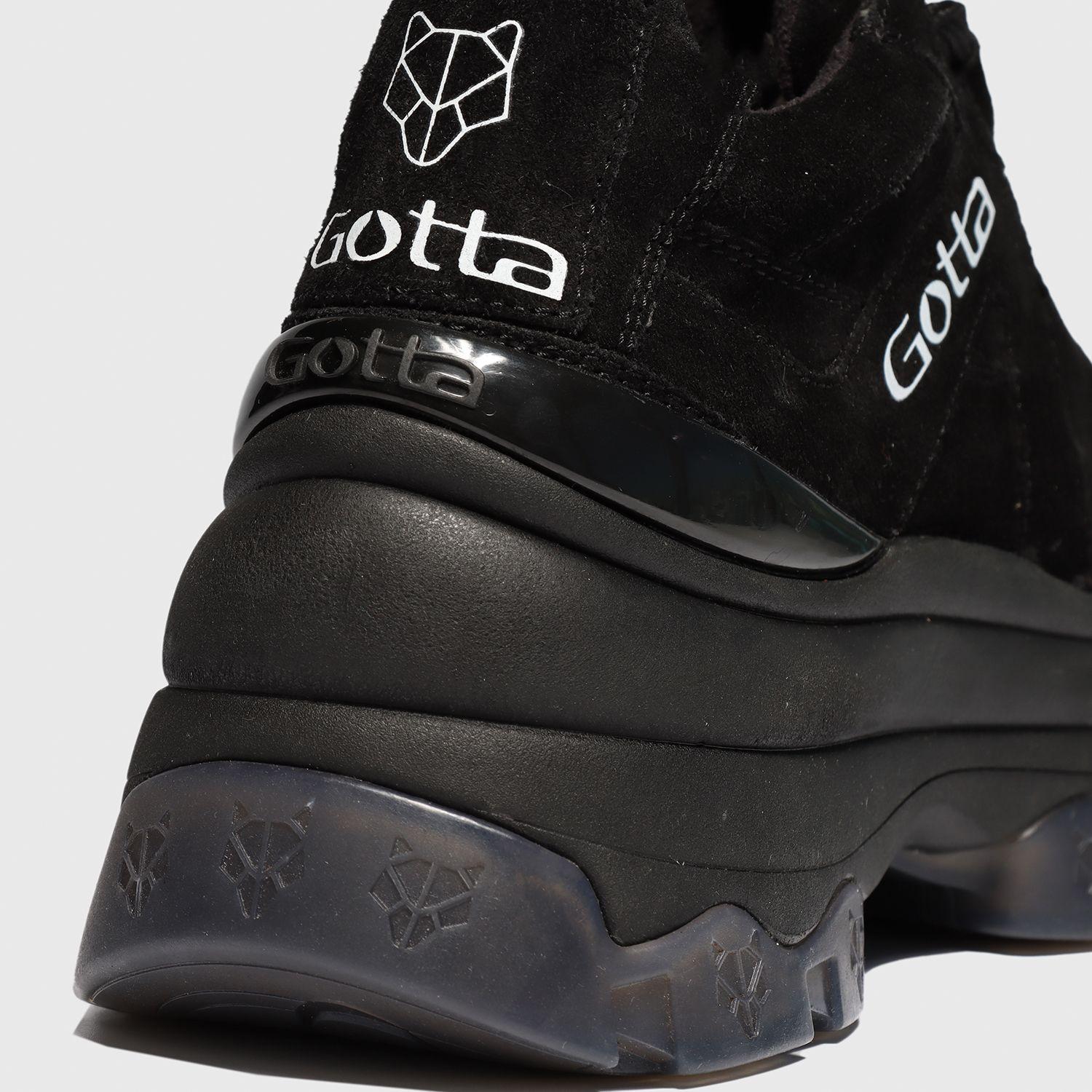 Zapatilla Cuero Negra Mujer 18540 Gotta-5